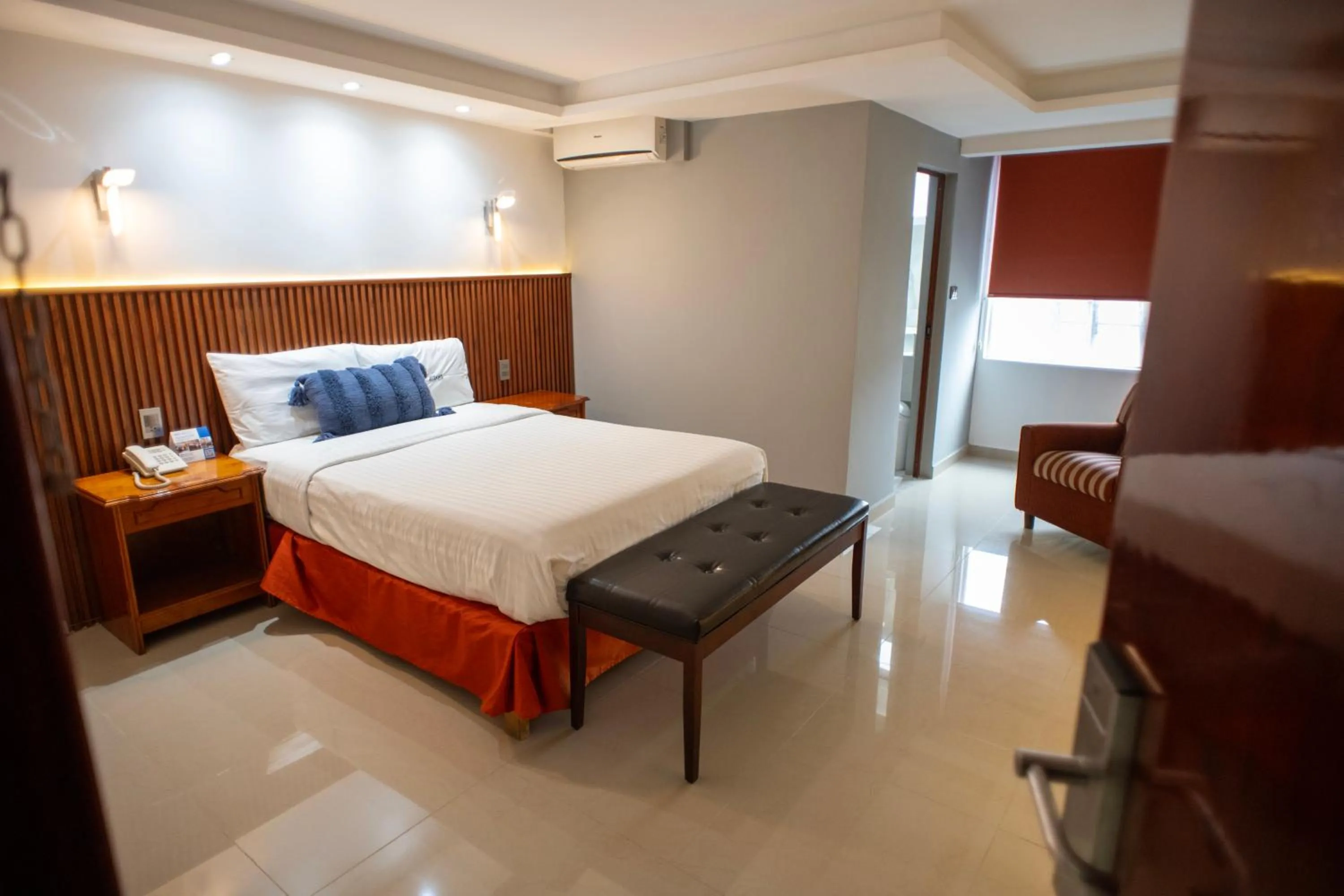 Bed in Hotel Atenas