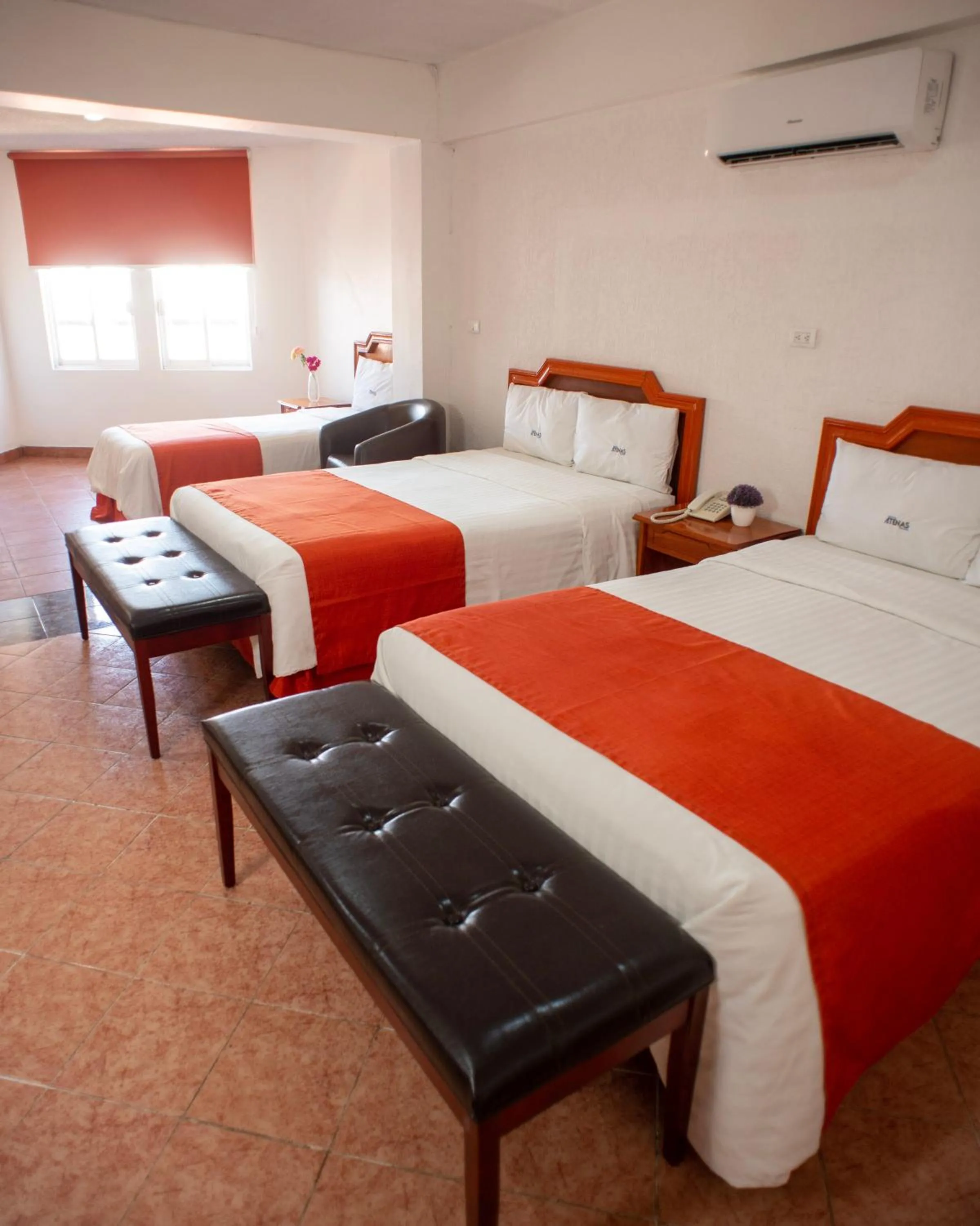 Bed in Hotel Atenas