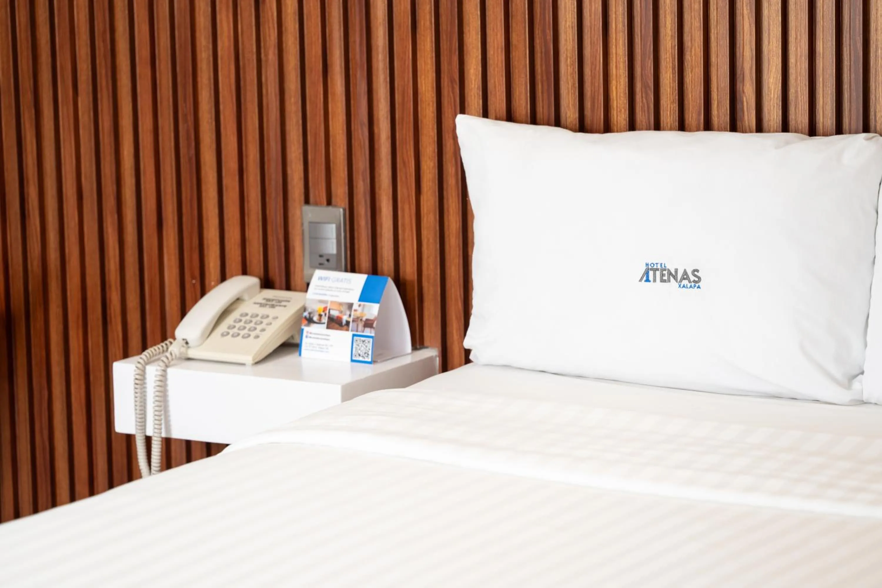 Bed in Hotel Atenas