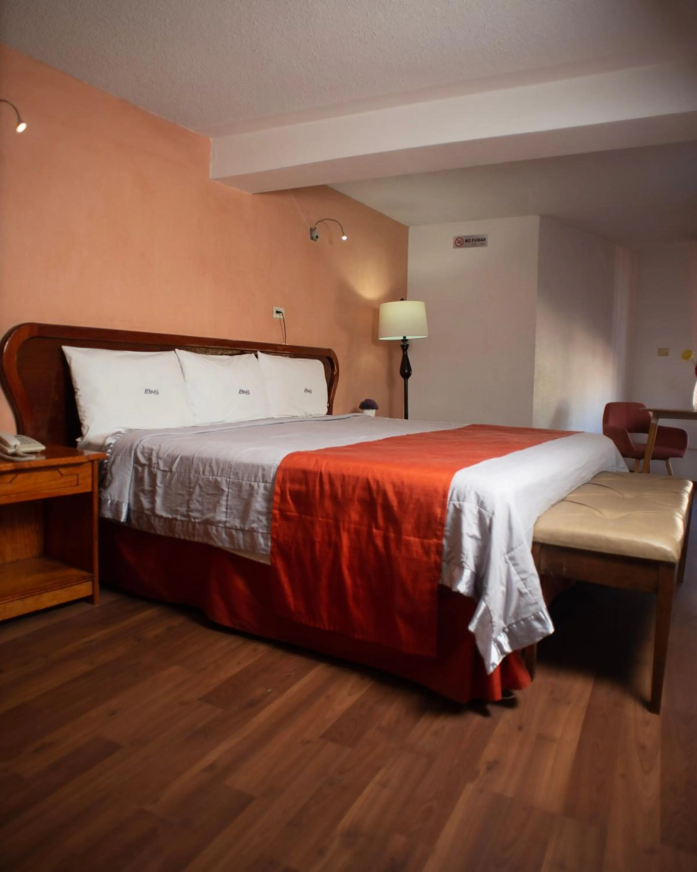 Bed in Hotel Atenas