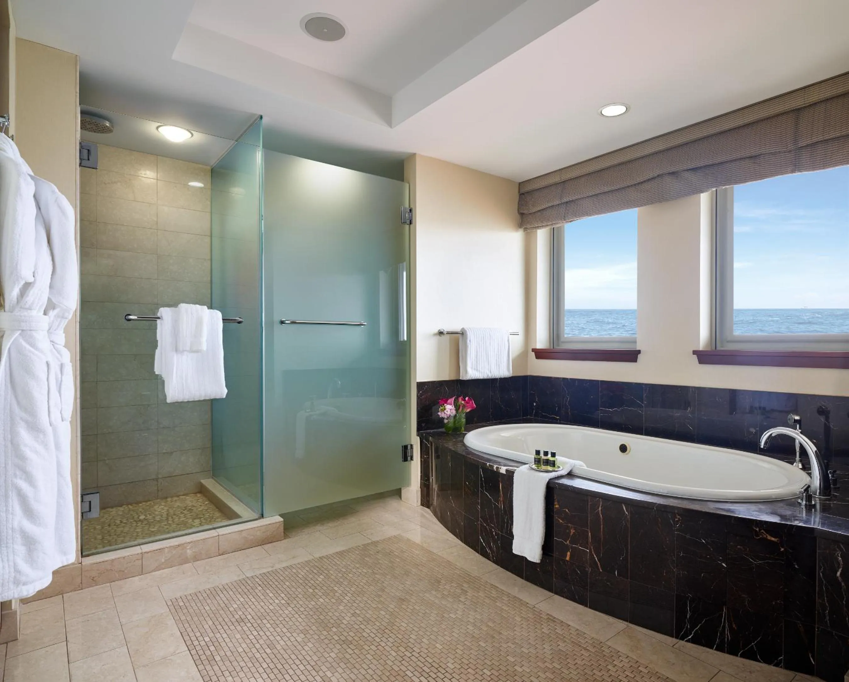 Bathroom in Battery Wharf Hotel, Boston Waterfront