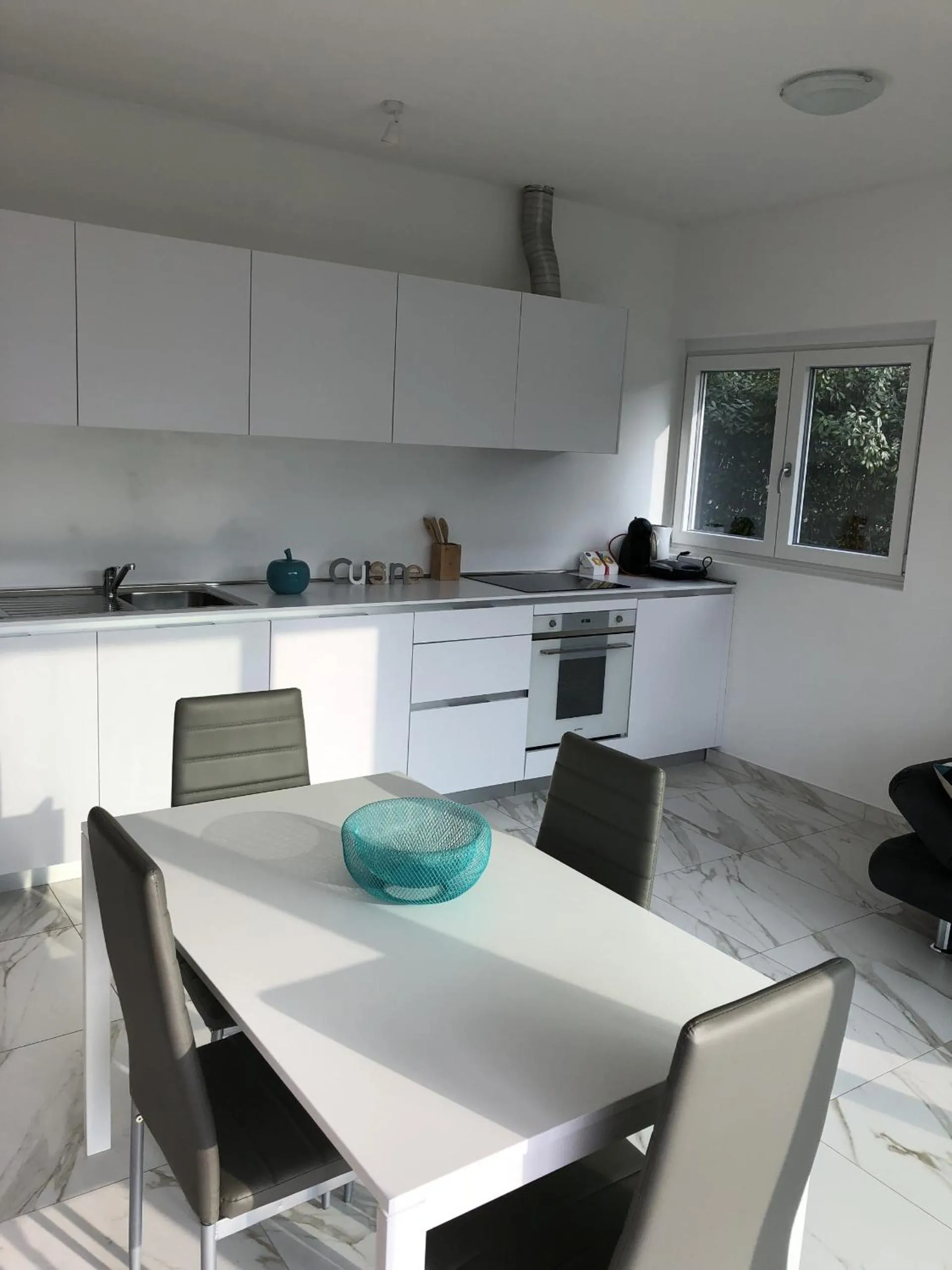 Kitchen or kitchenette in Roggia Apartments by Quokka 360 - central flats with parking space