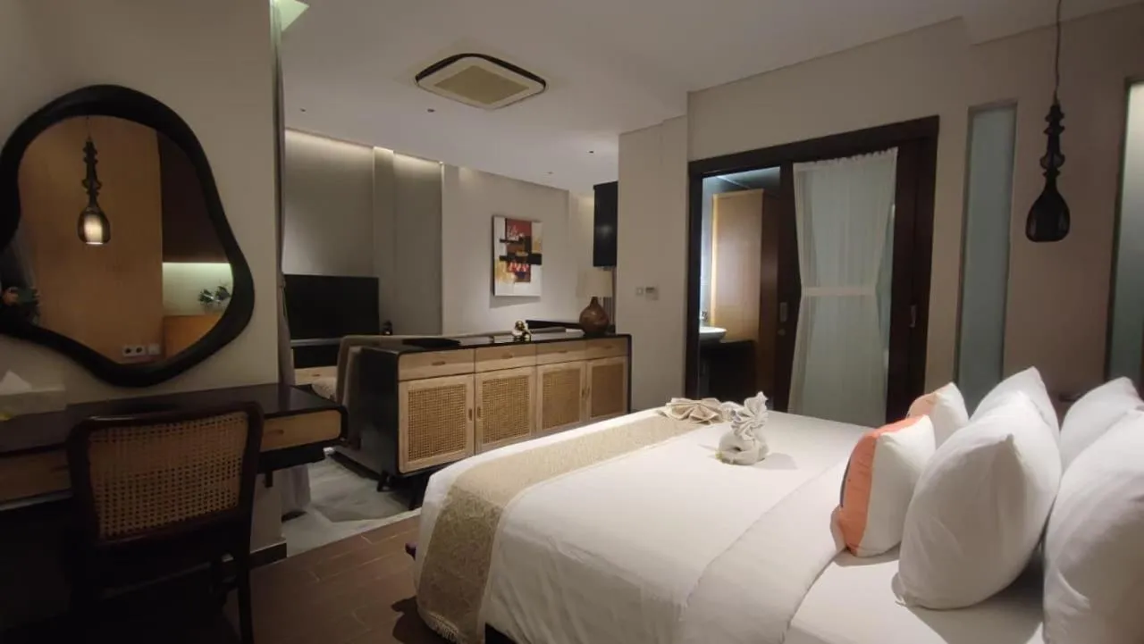 Bed in Mokko Suite Villas Umalas Bali