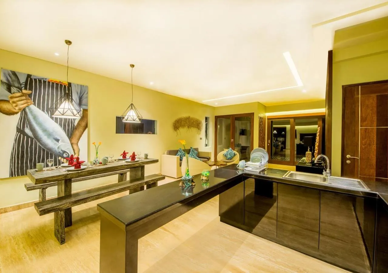 Kitchen or kitchenette in Mokko Suite Villas Umalas Bali