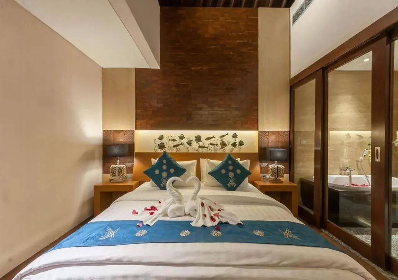 Bedroom, Bed in Mokko Suite Villas Umalas Bali Bedroom, Bed in Mokko Suite Villas Umalas Bali