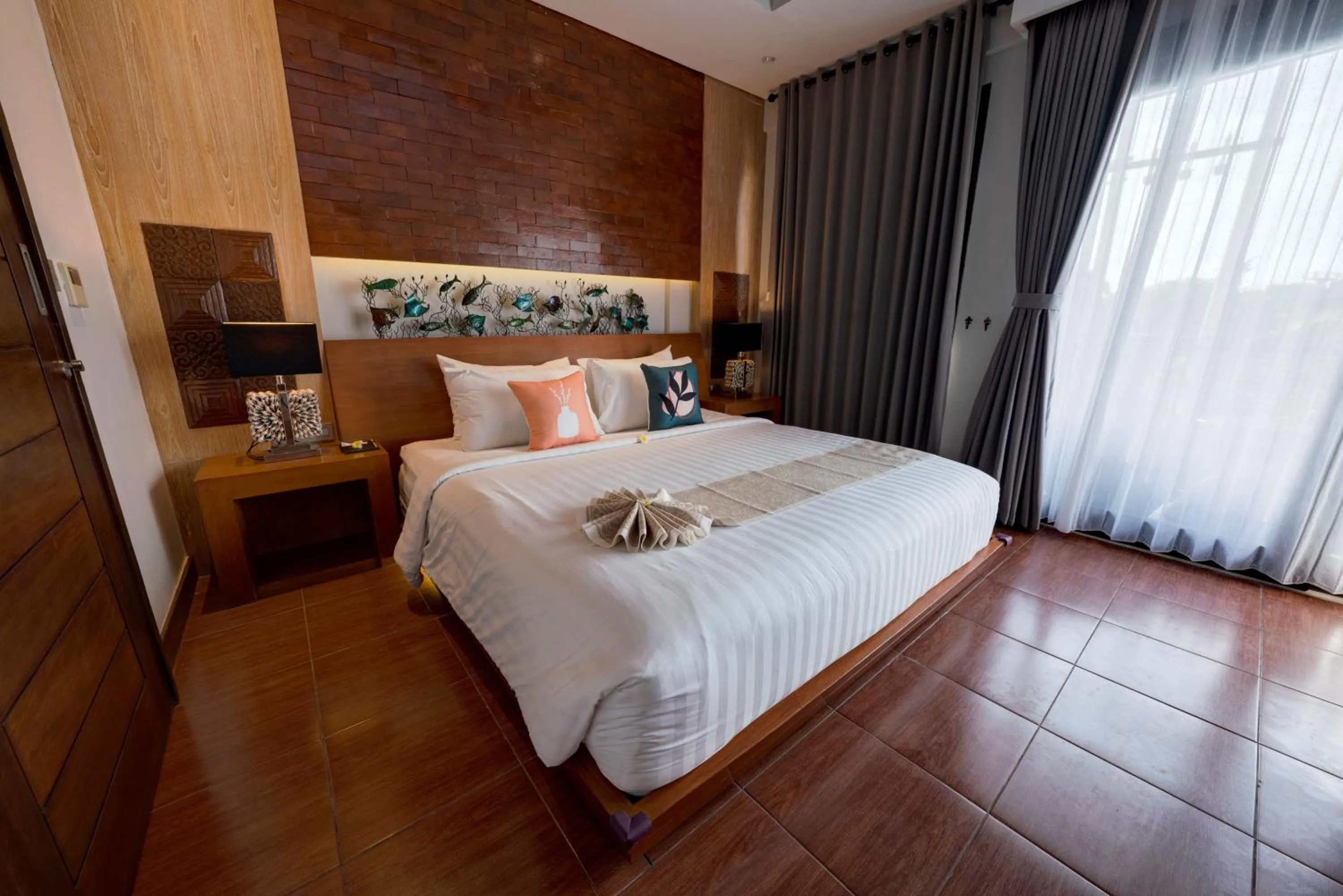 Bed in Mokko Suite Villas Umalas Bali