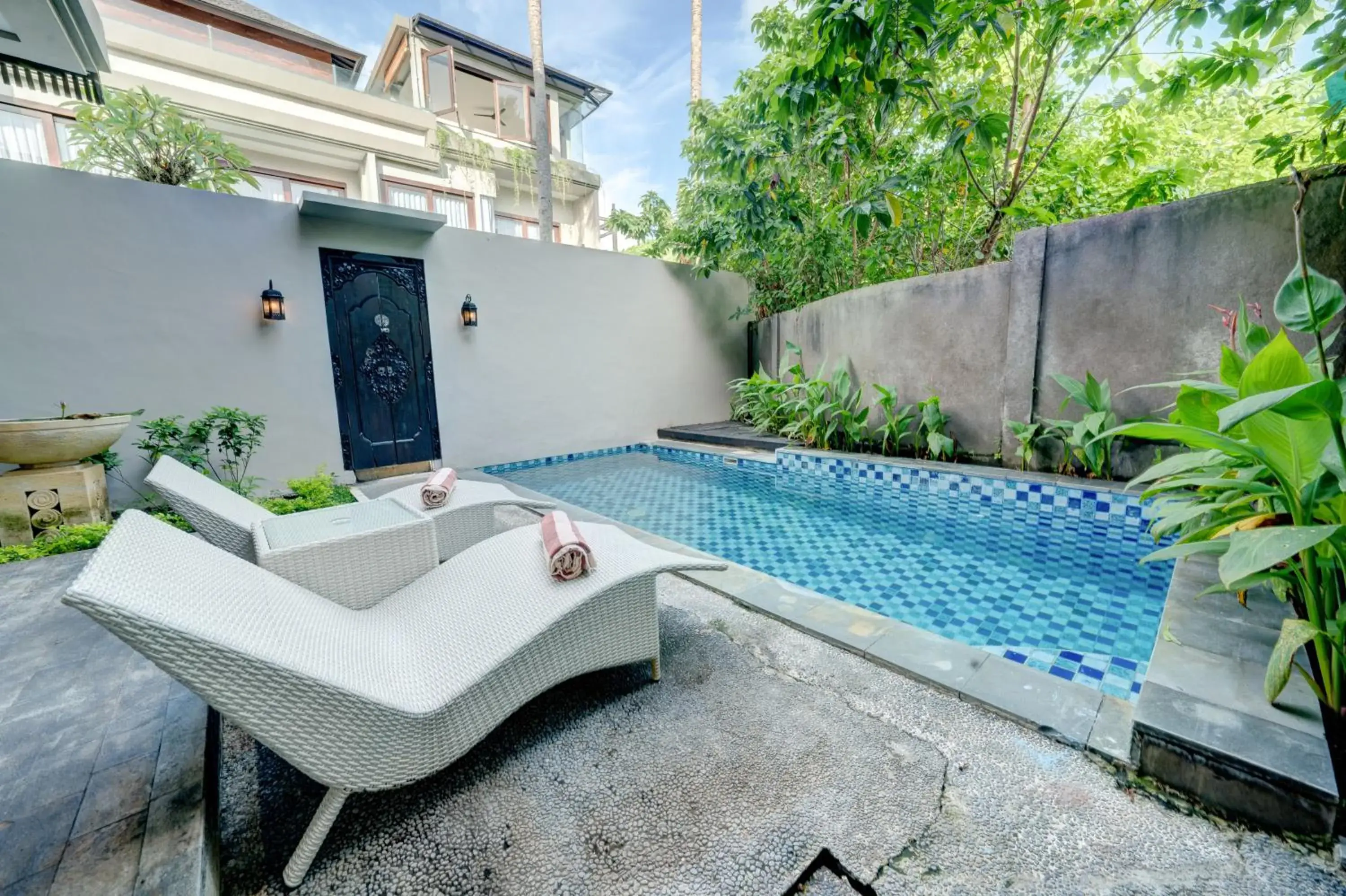 Pool view in Mokko Suite Villas Umalas Bali Pool view in Mokko Suite Villas Umalas Bali