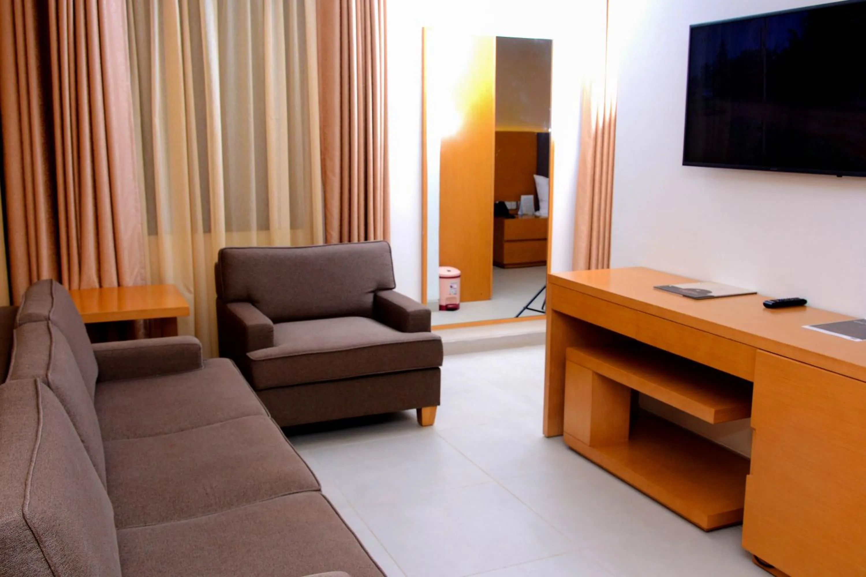 Living room in K Hotels Entebbe