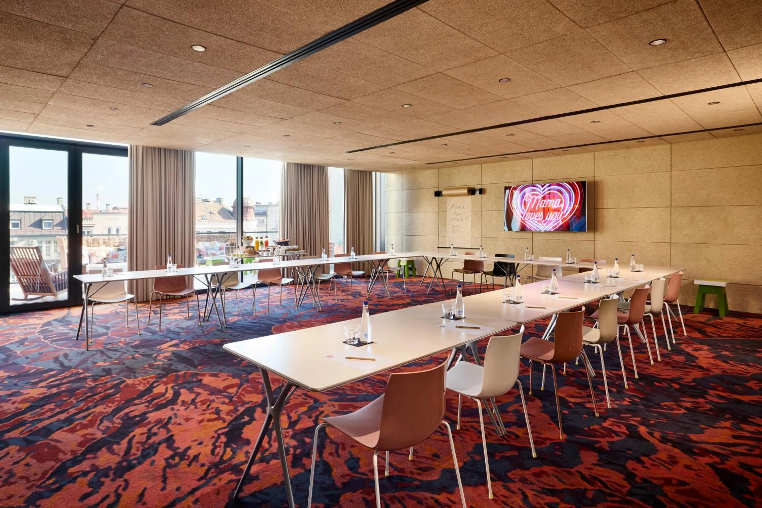 Meeting/conference room in Mama Shelter Belgrade