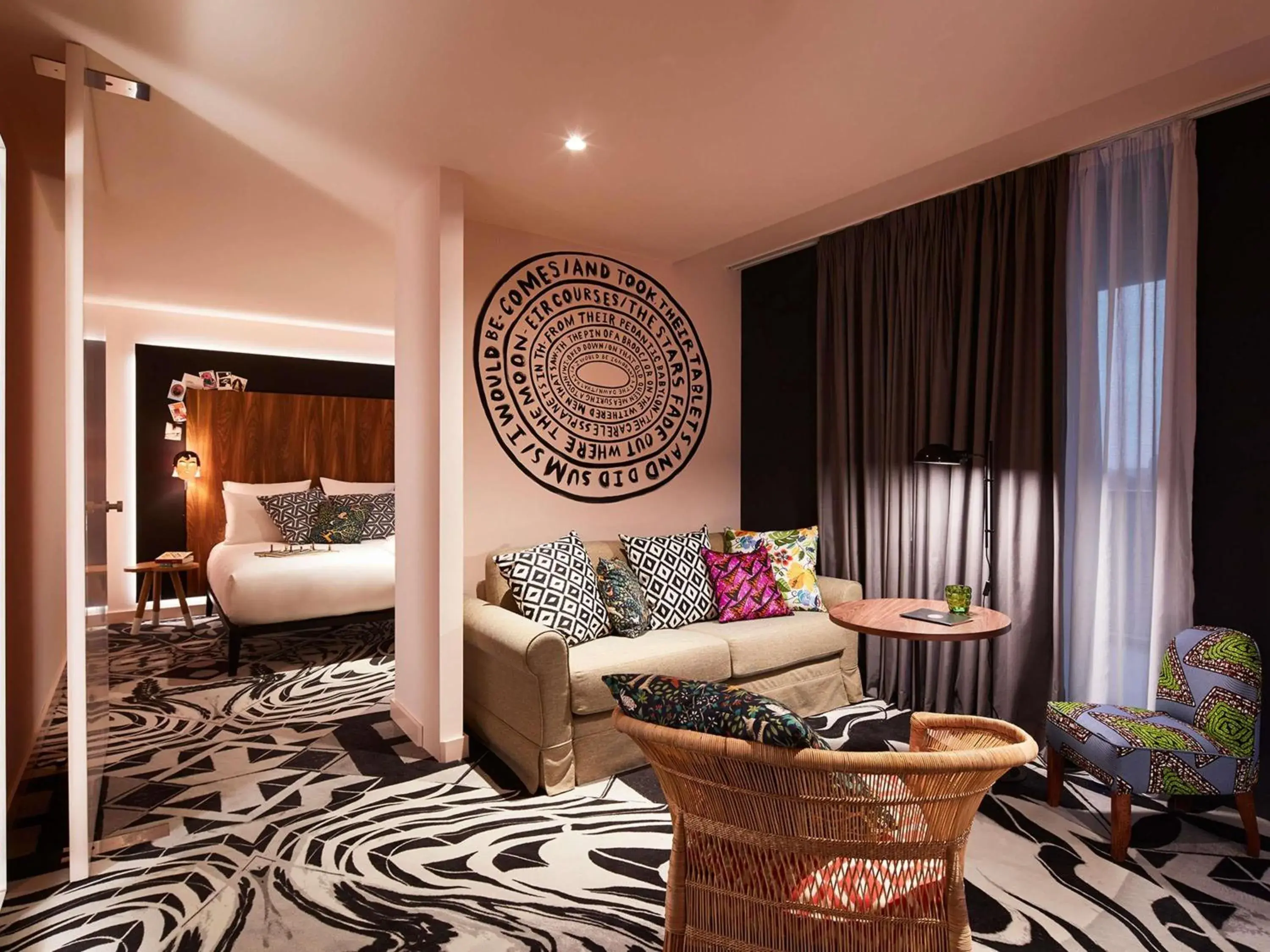 Bedroom, Bed in Mama Shelter Belgrade Bedroom, Bed in Mama Shelter Belgrade