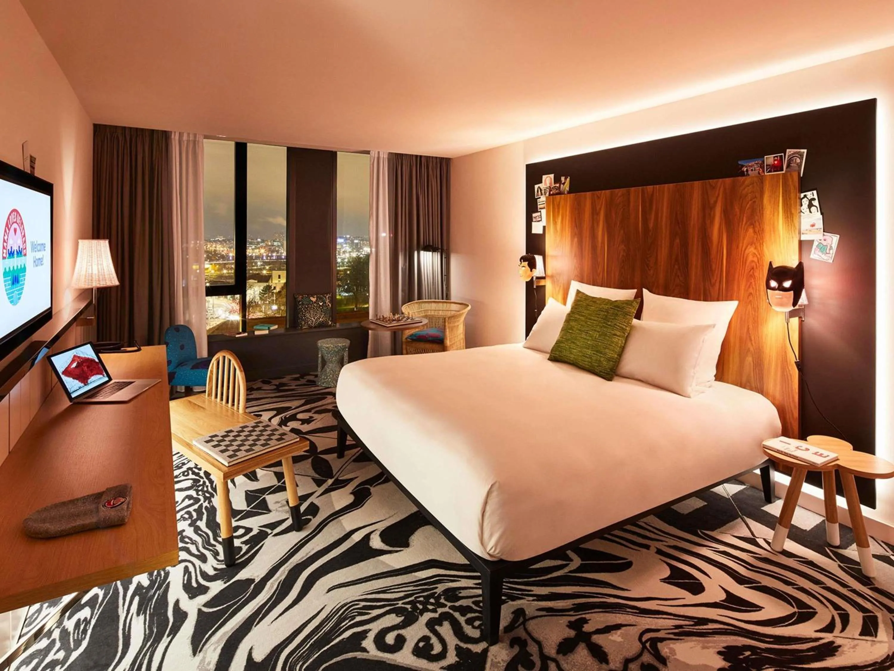 Bedroom, Bed in Mama Shelter Belgrade