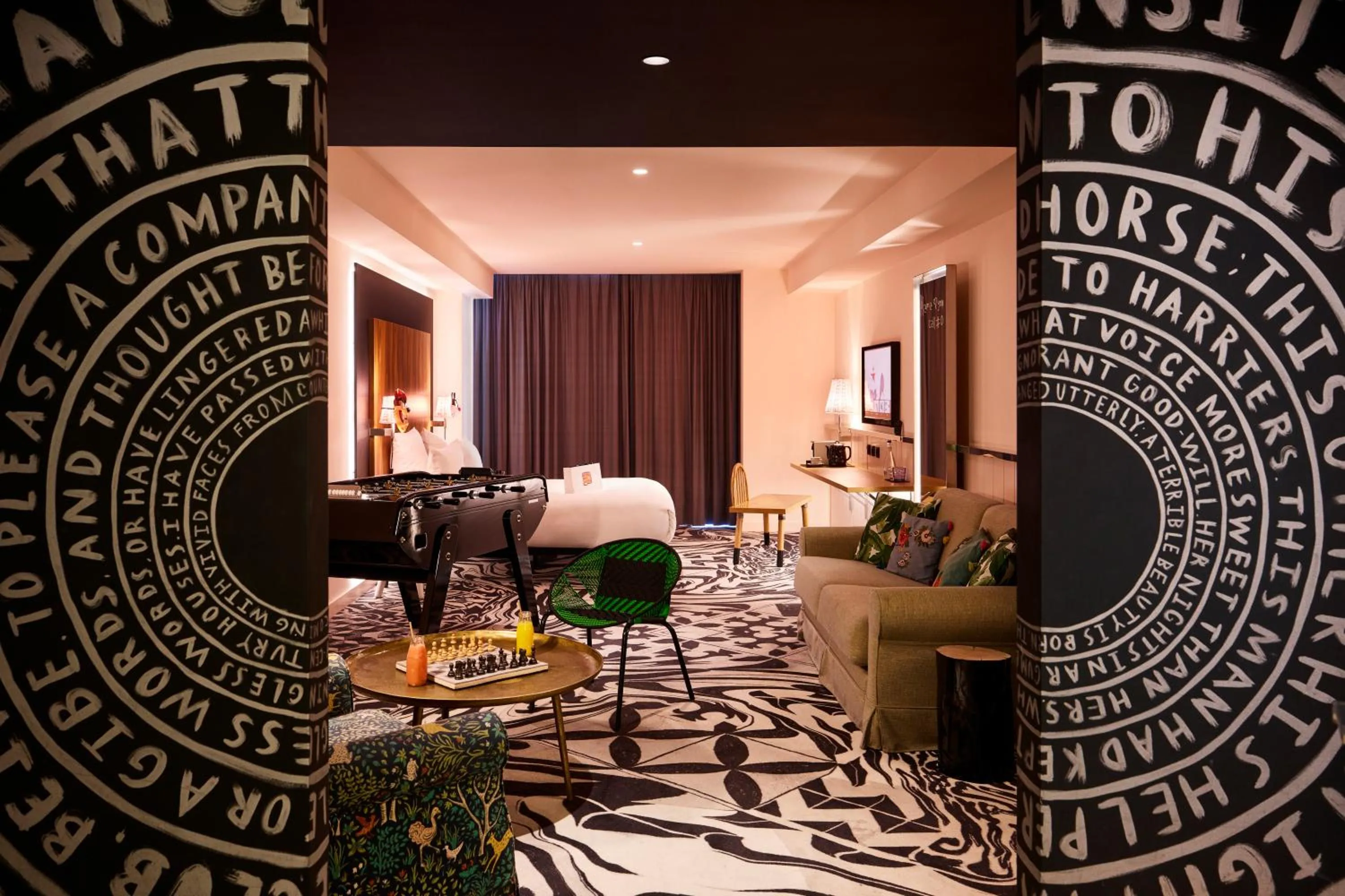 Bed in Mama Shelter Belgrade