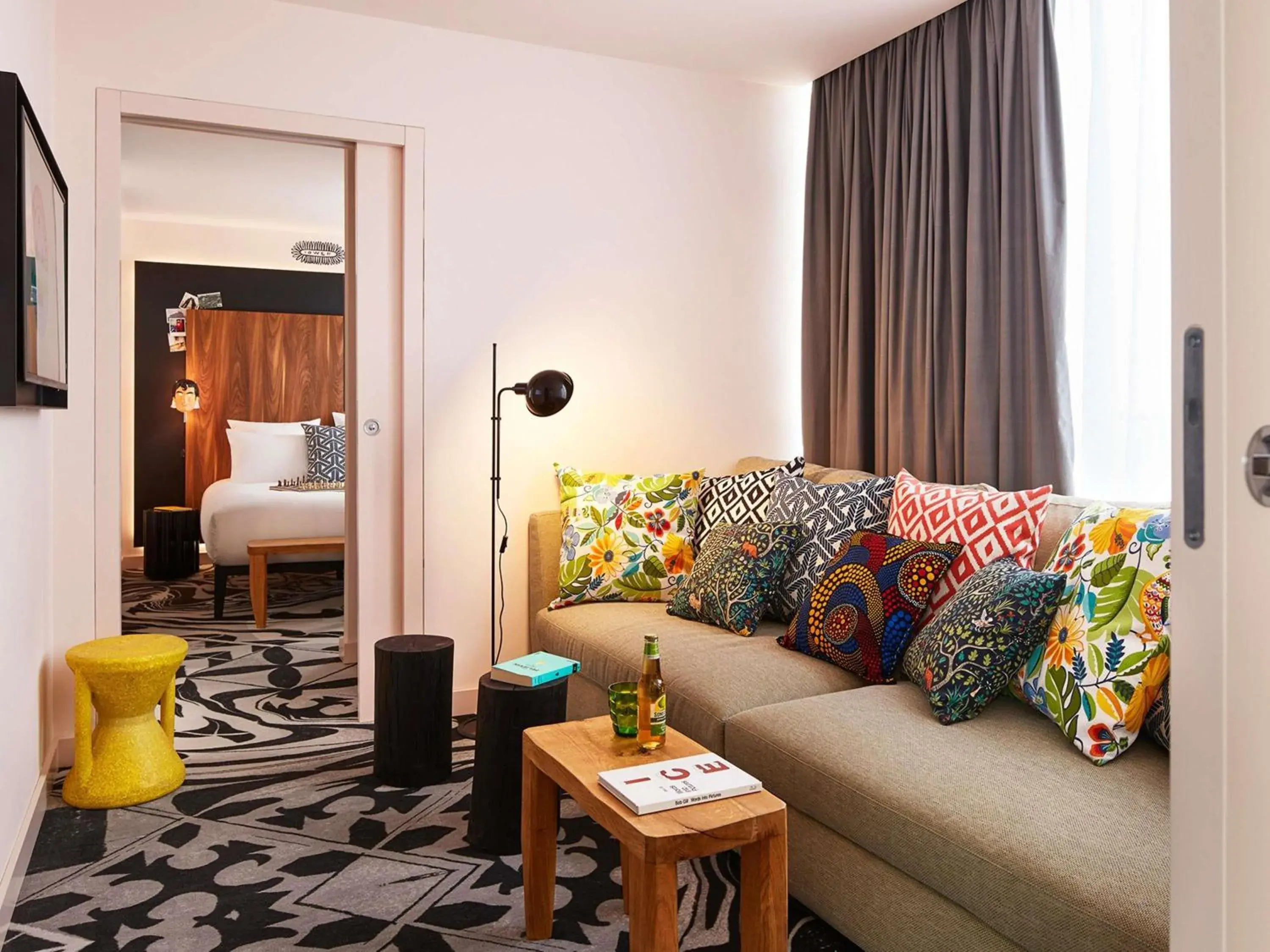 Bedroom in Mama Shelter Belgrade Bedroom in Mama Shelter Belgrade