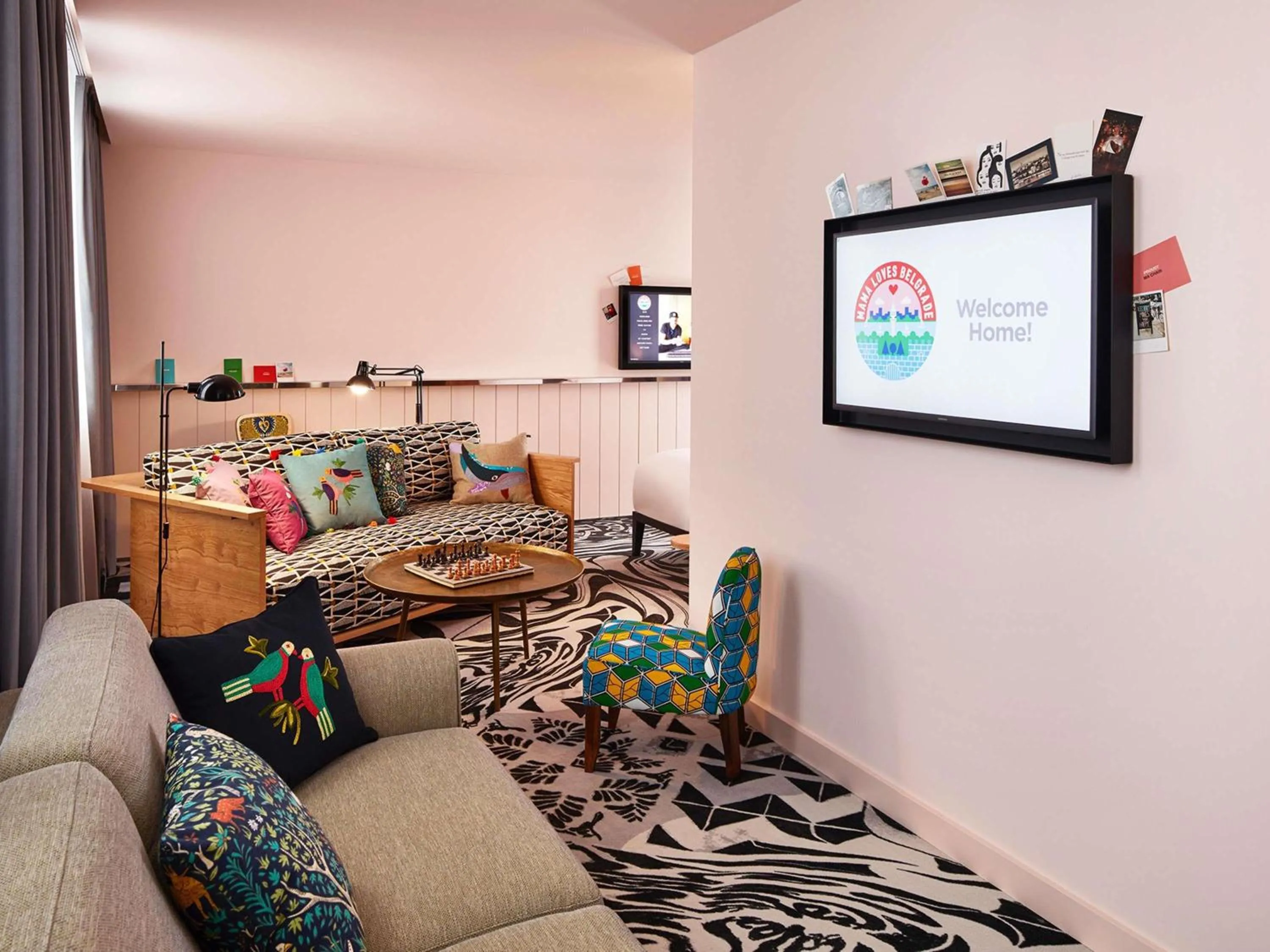 Bedroom in Mama Shelter Belgrade