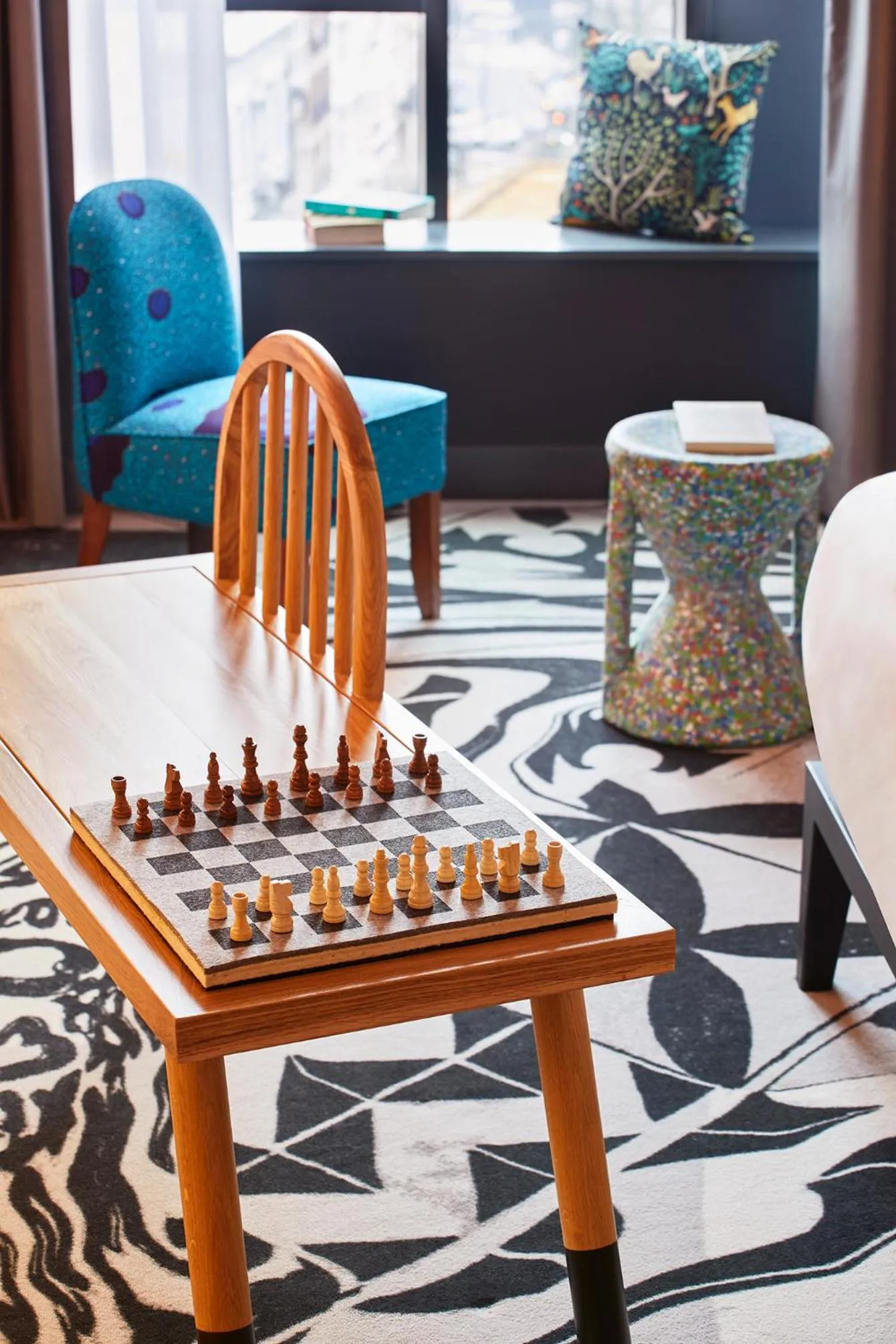 Decorative detail in Mama Shelter Belgrade