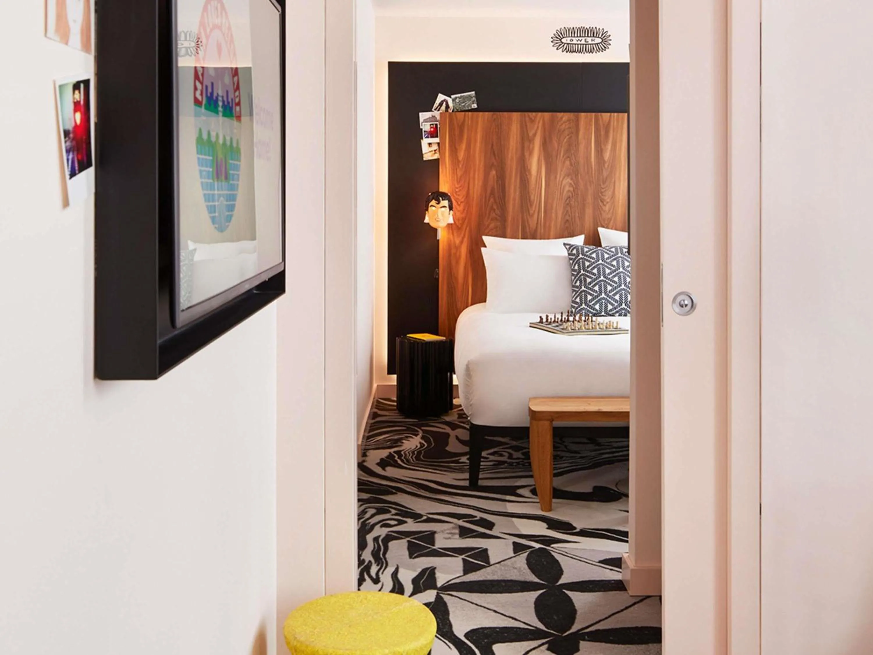 Bedroom, Bed in Mama Shelter Belgrade