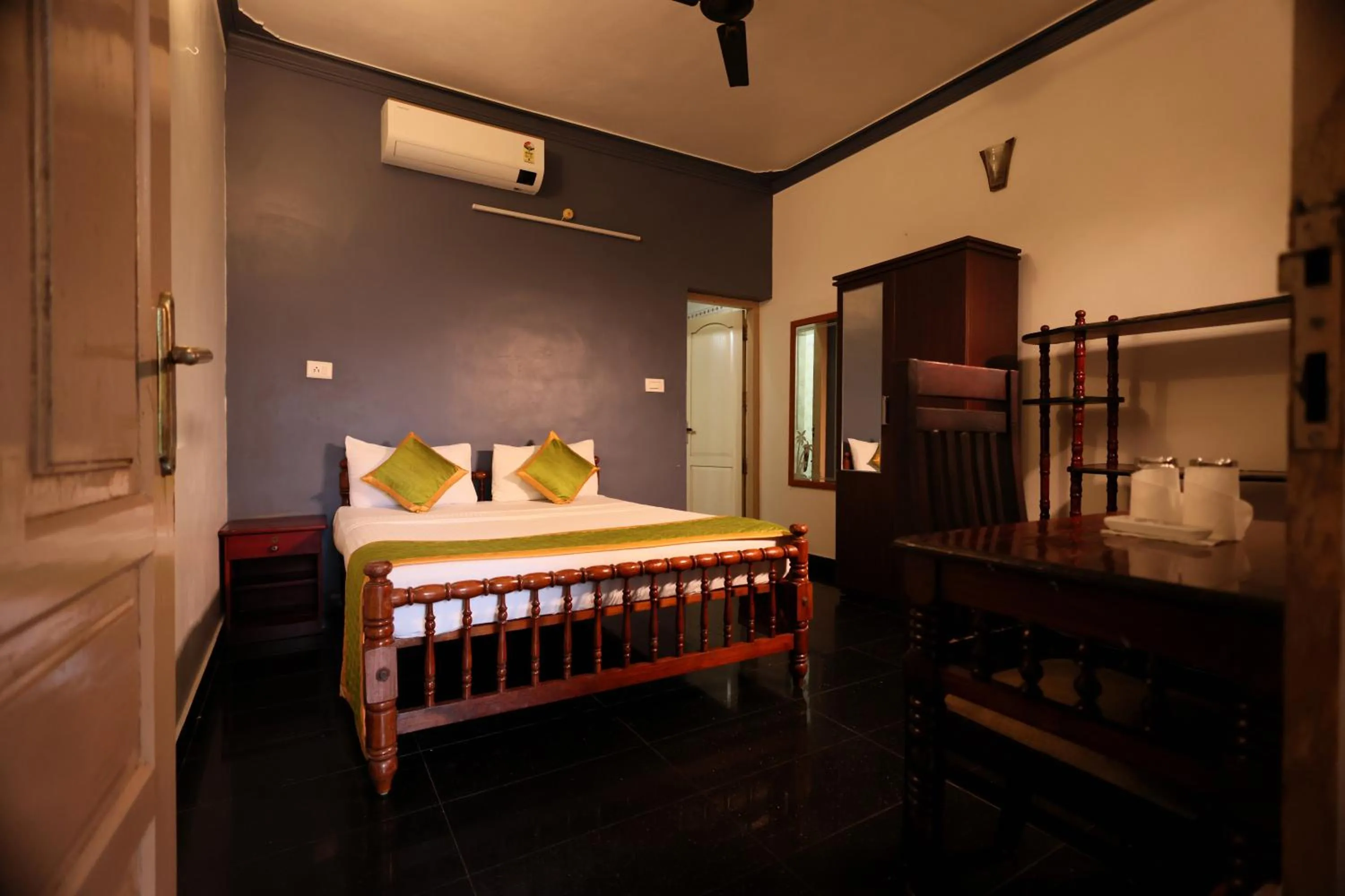 Bed in Ideal Ayurvedic Resort Kovalam