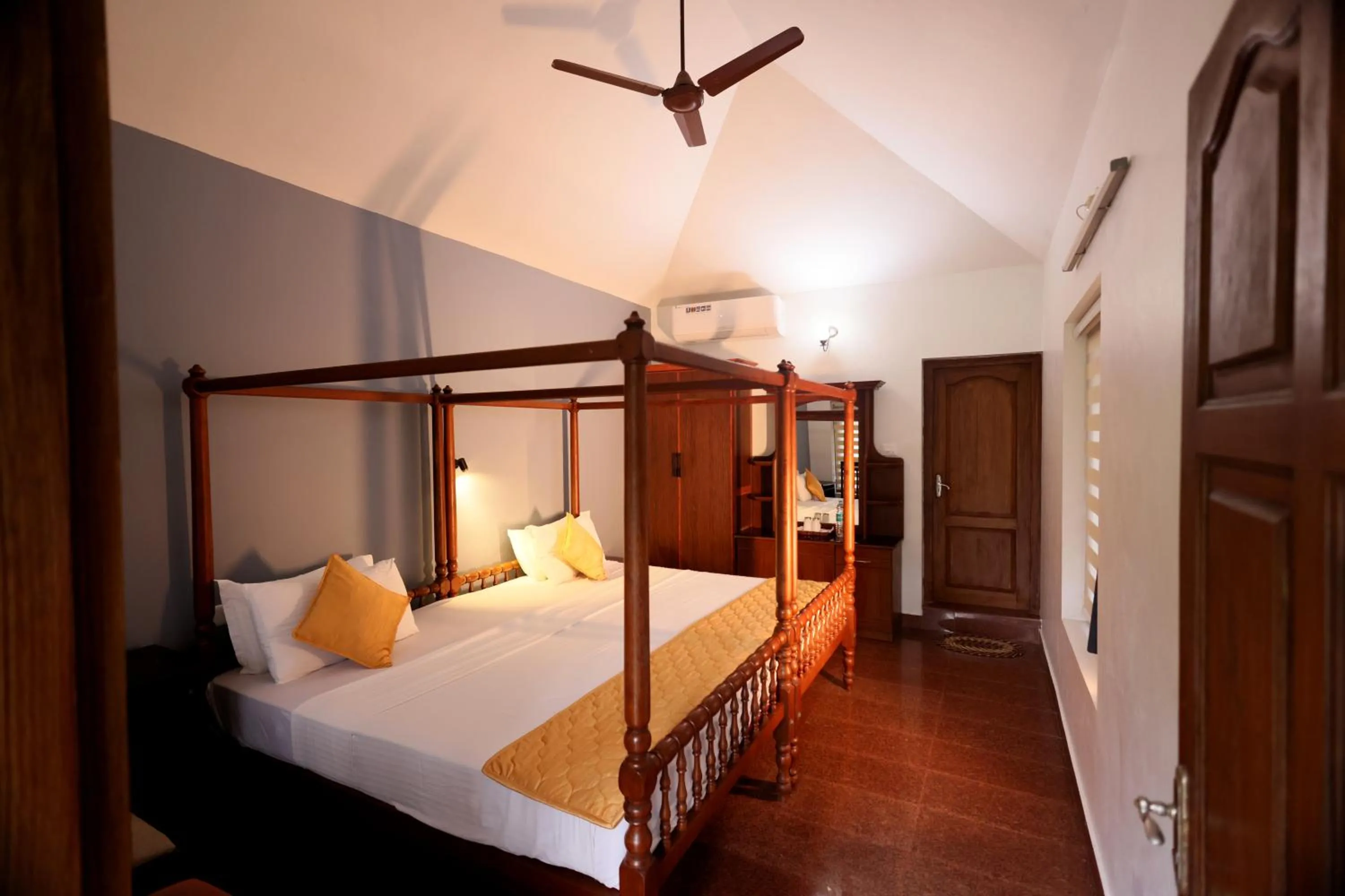 Bed in Ideal Ayurvedic Resort Kovalam