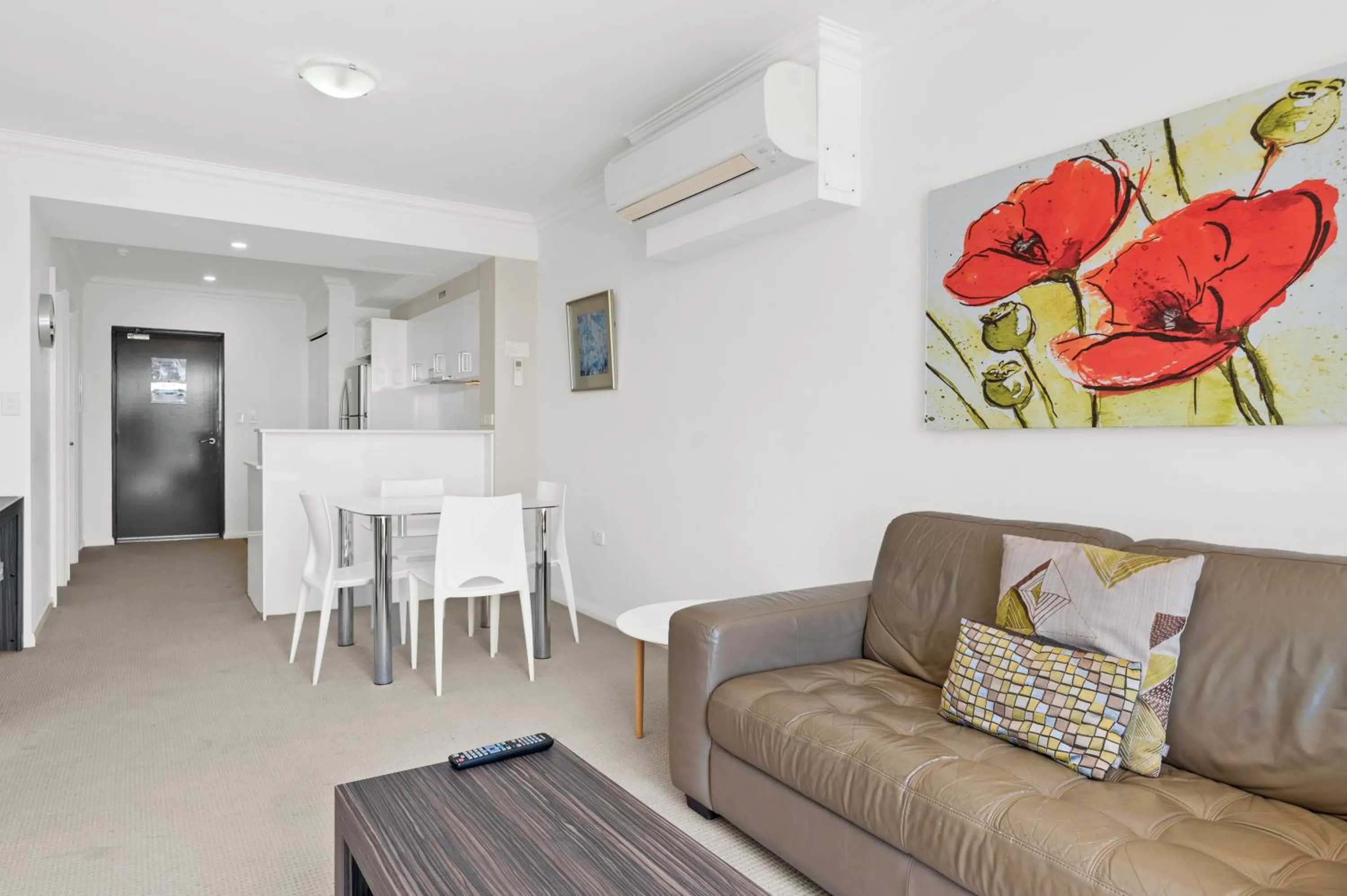 Living room in Dolphin Quay Apartments