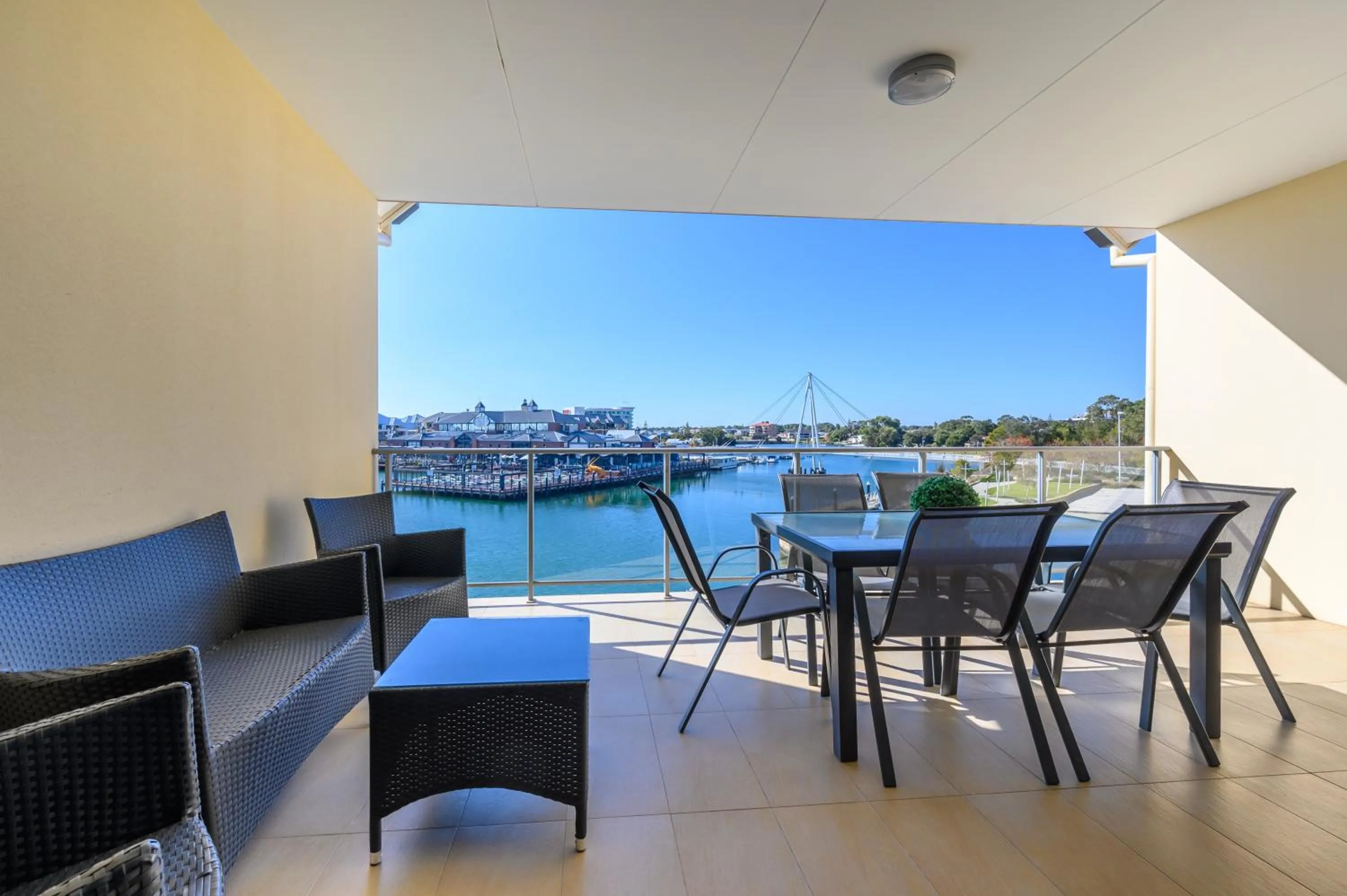 Patio in Dolphin Quay Apartments
