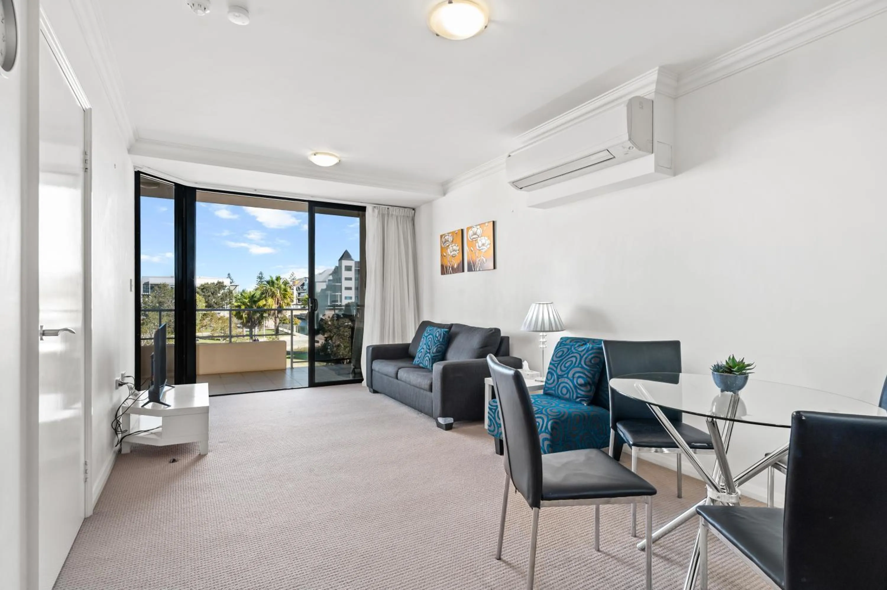 Living room in Dolphin Quay Apartments