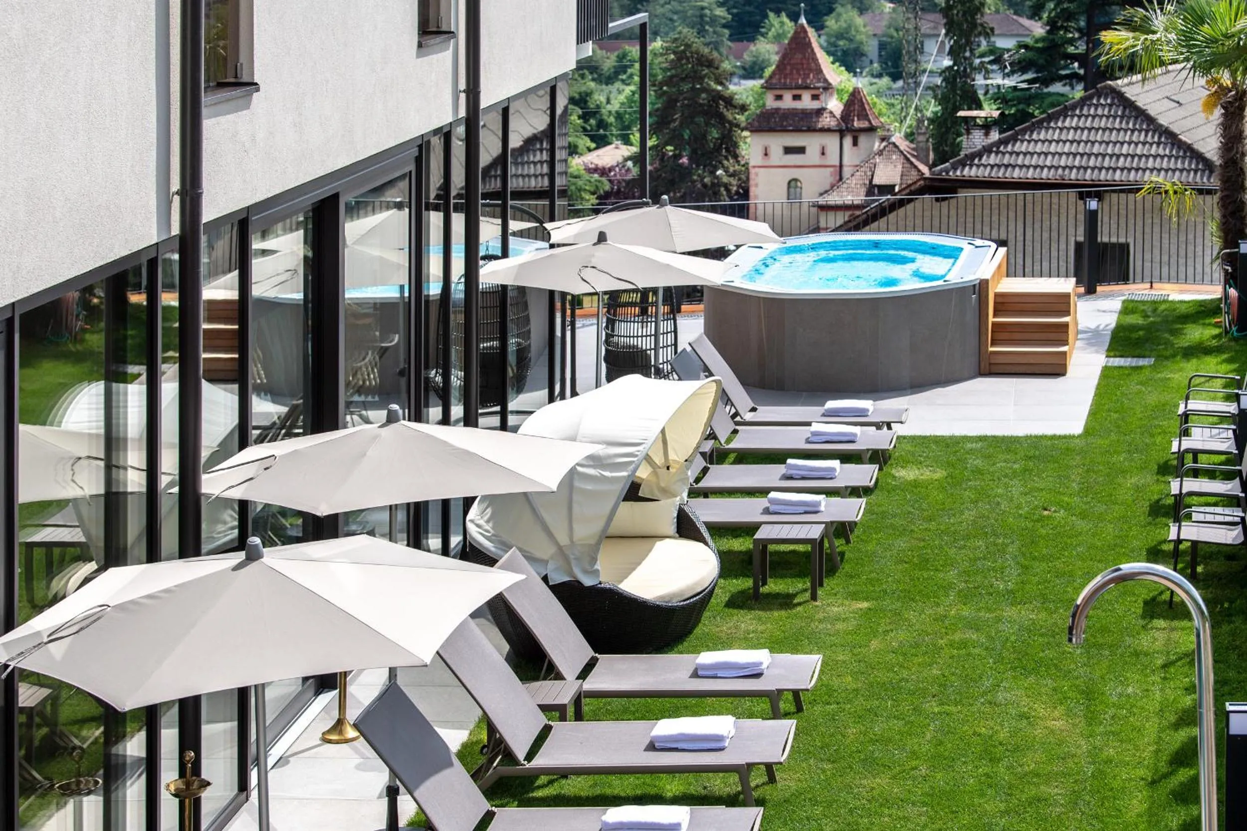 Hot Tub in Hotel Christof