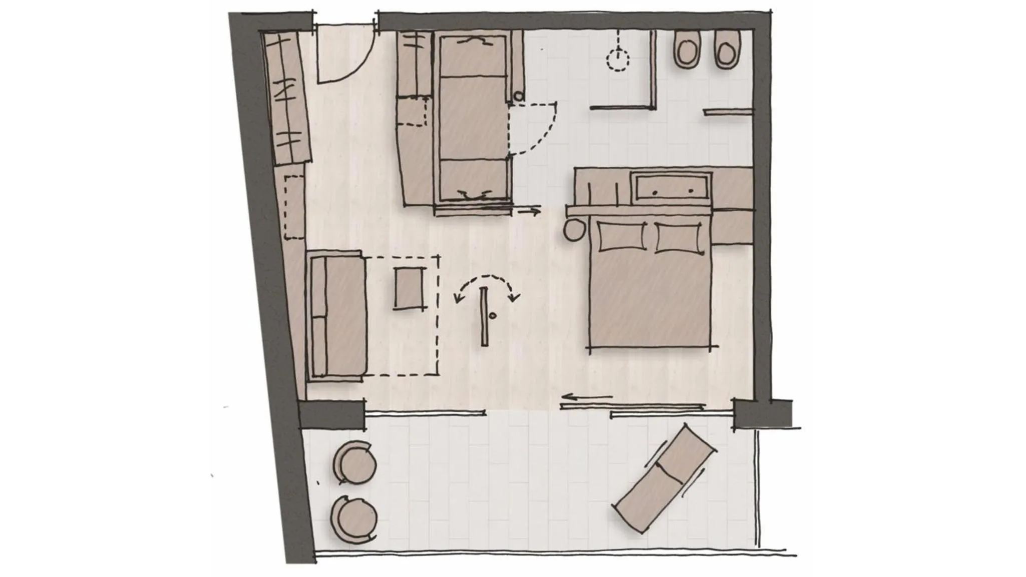 Photo of the whole room in Hotel Christof