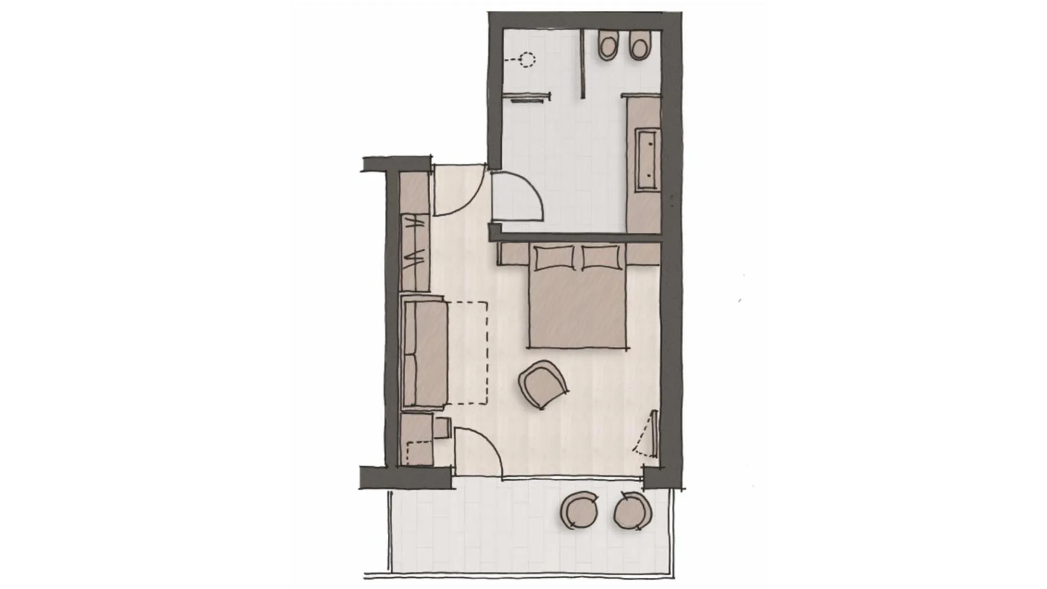 Photo of the whole room in Hotel Christof