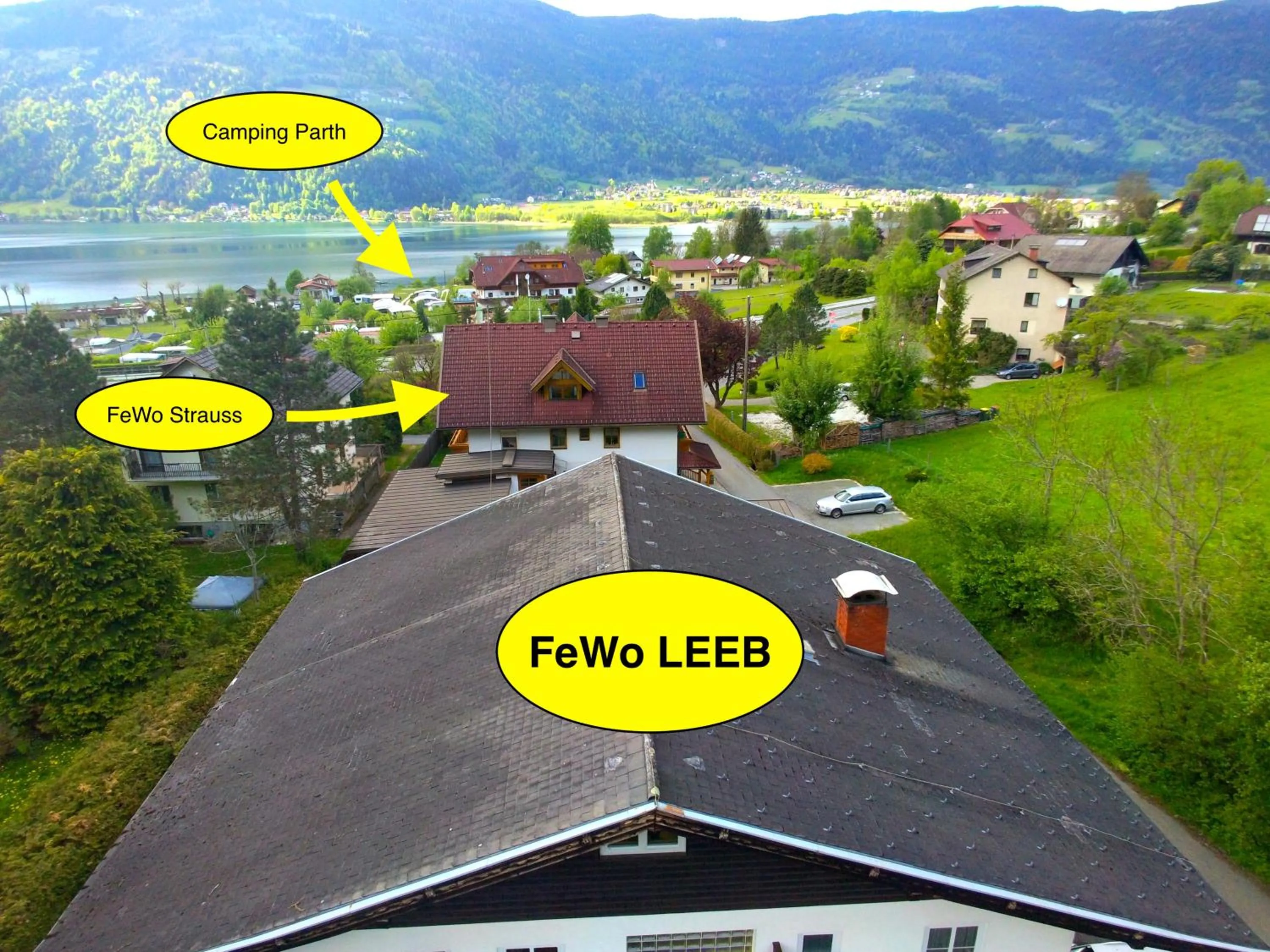 Bird's eye view in FeWo Leeb