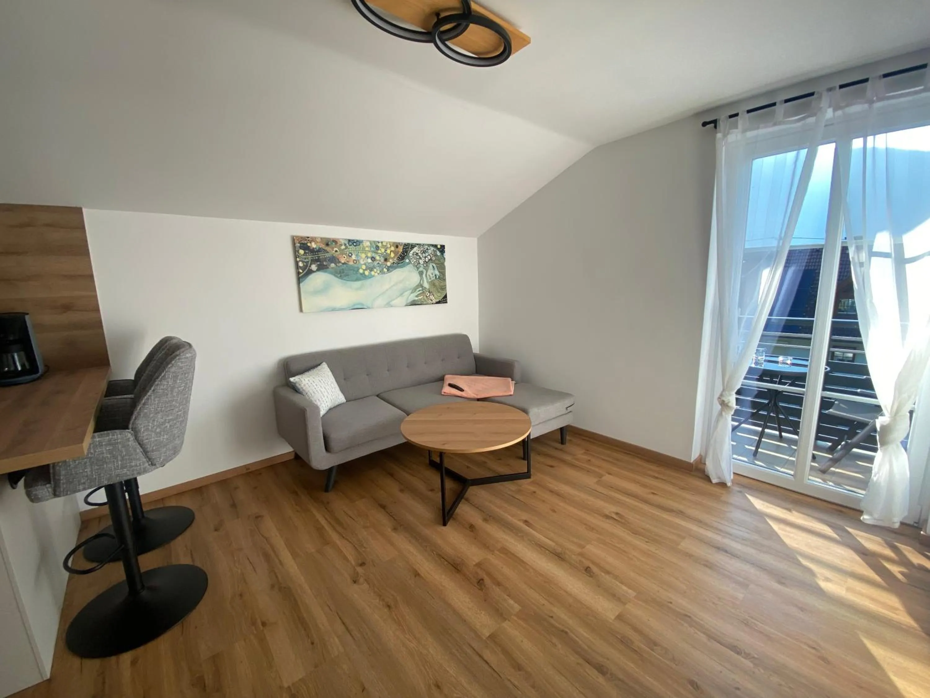 Living room in FeWo Leeb