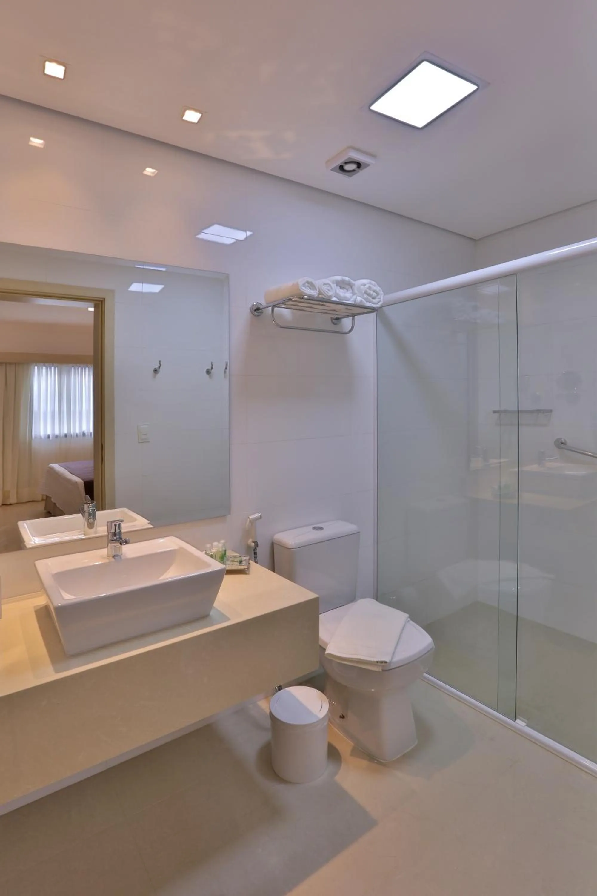 Bathroom in Hotel Araucaria Flat Araraquara