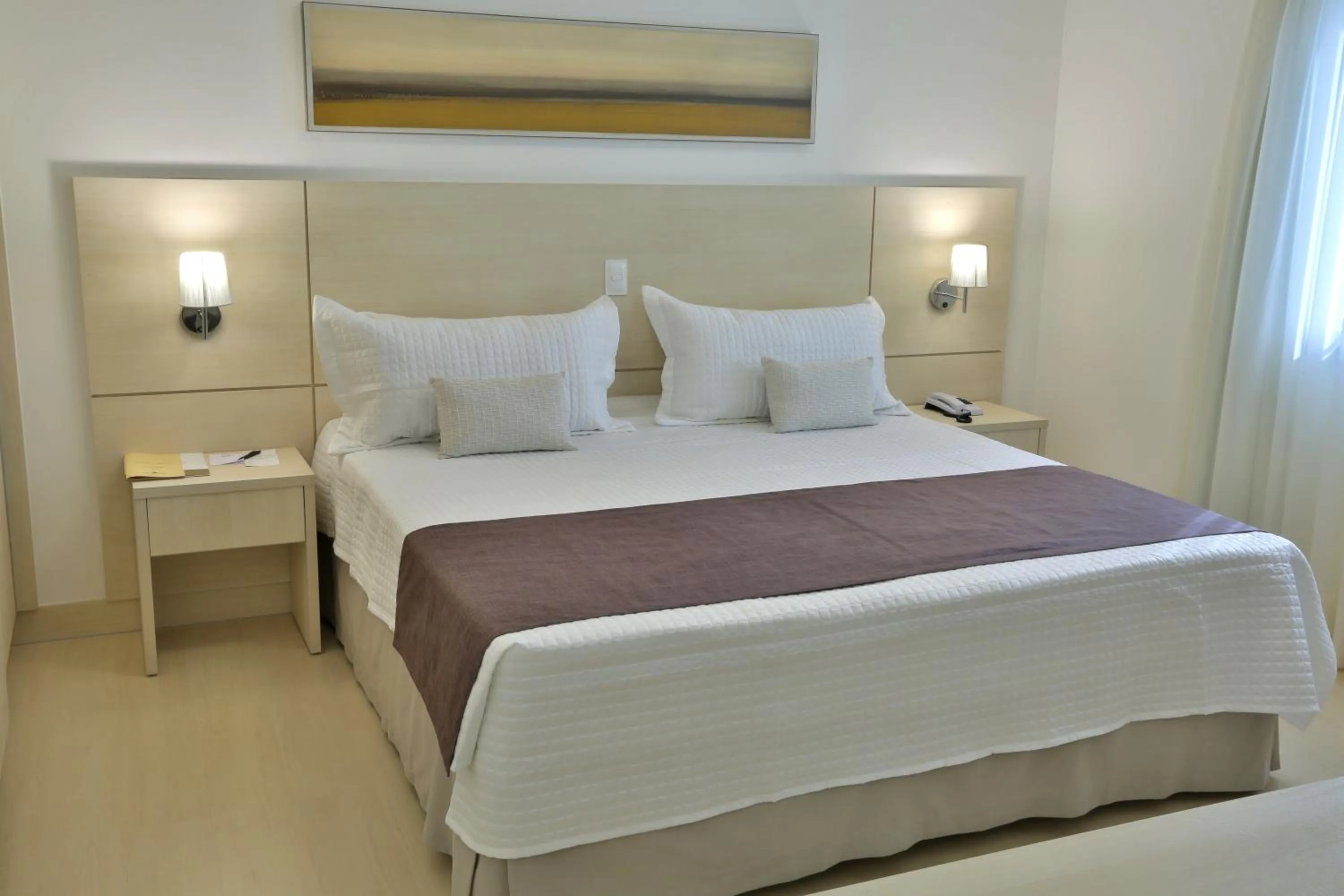 Bedroom, Bed in Hotel Araucaria Flat Araraquara