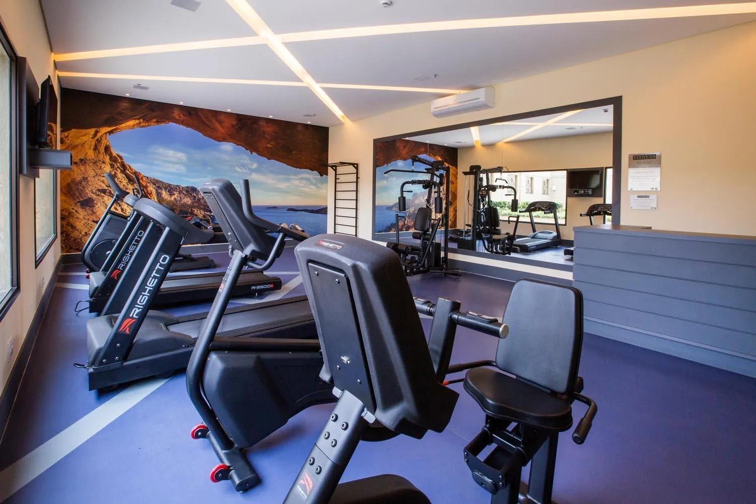 Fitness centre/facilities in Hotel Araucaria Flat Araraquara