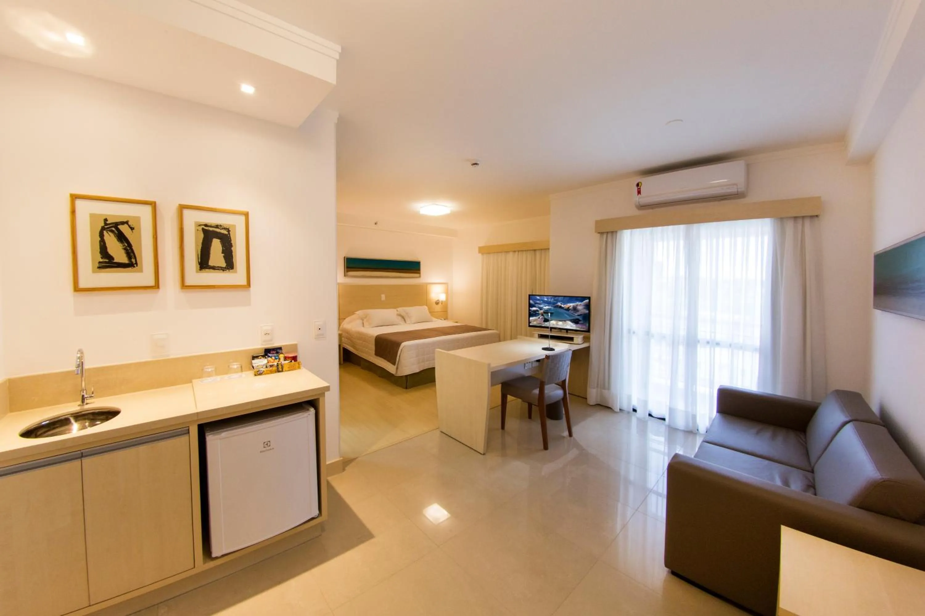 Bedroom in Hotel Araucaria Flat Araraquara