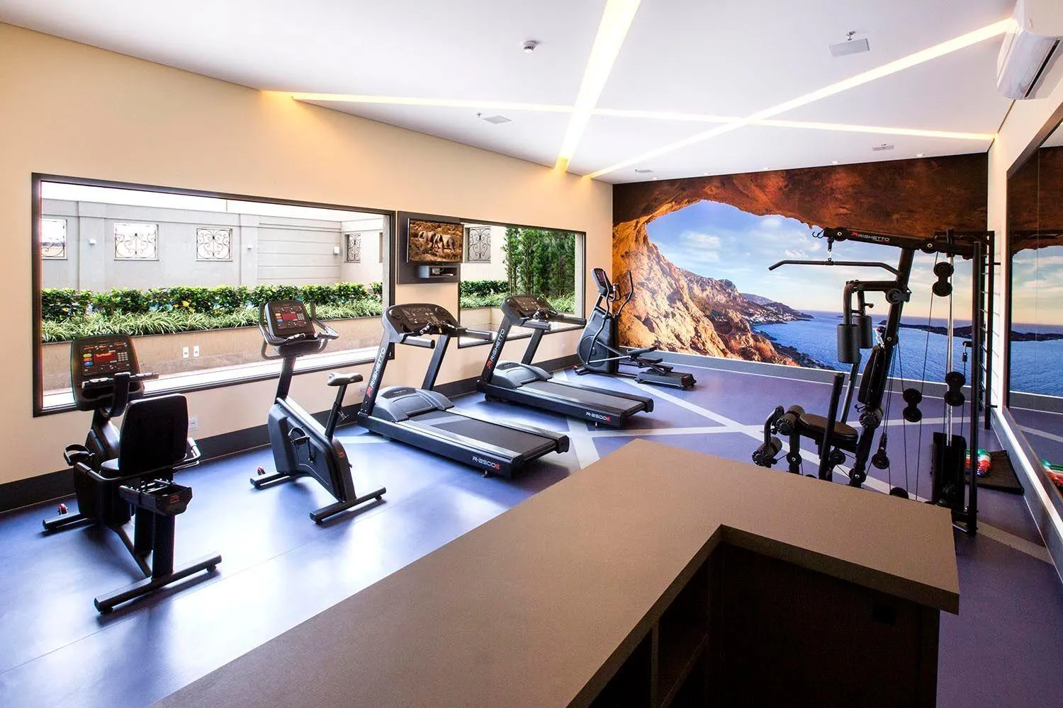 Fitness centre/facilities in Hotel Araucaria Flat Araraquara