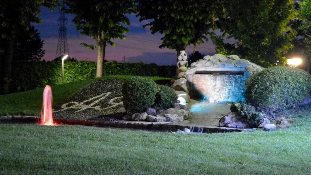 Garden view in Albergo Aurora