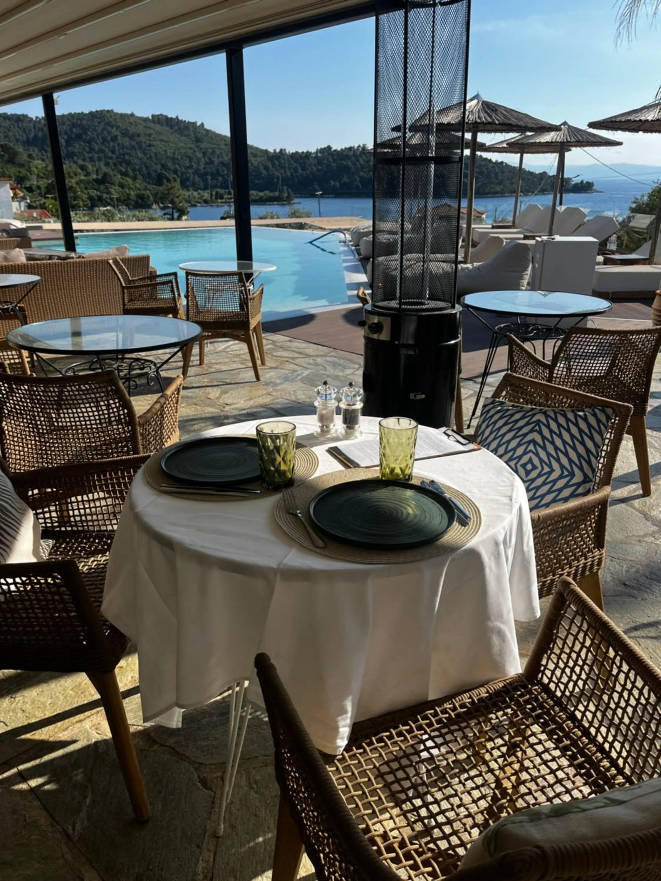 Restaurant/places to eat in Panormos Beach Hotel Skopelos