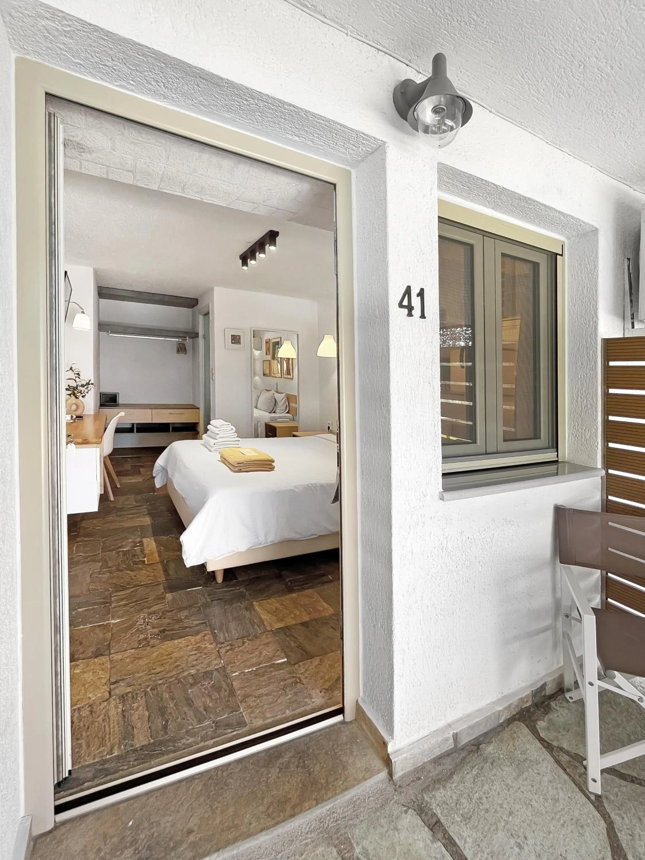 Bed in Panormos Beach Hotel Skopelos