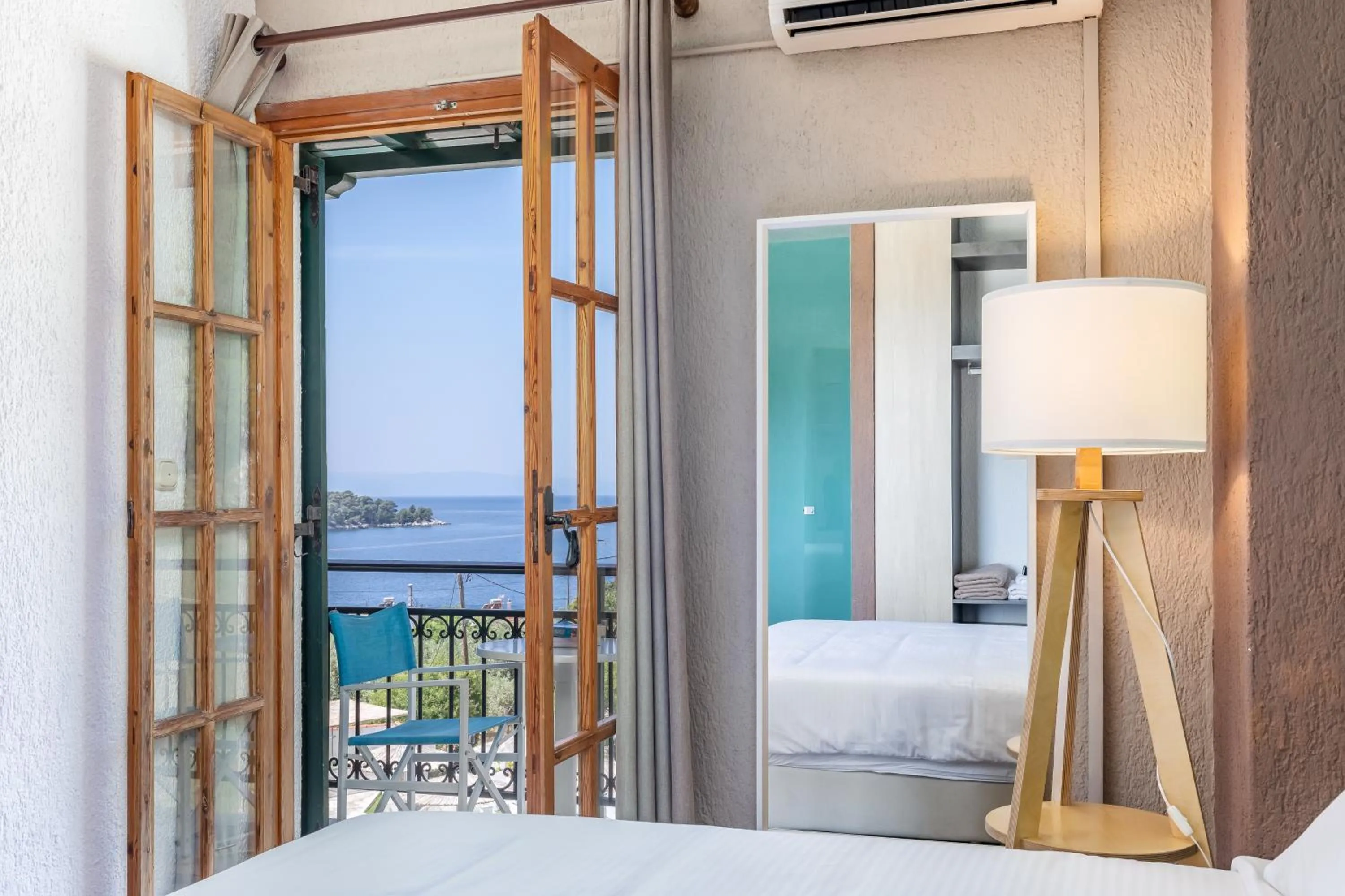 Sea view, Bed in Panormos Beach Hotel Skopelos