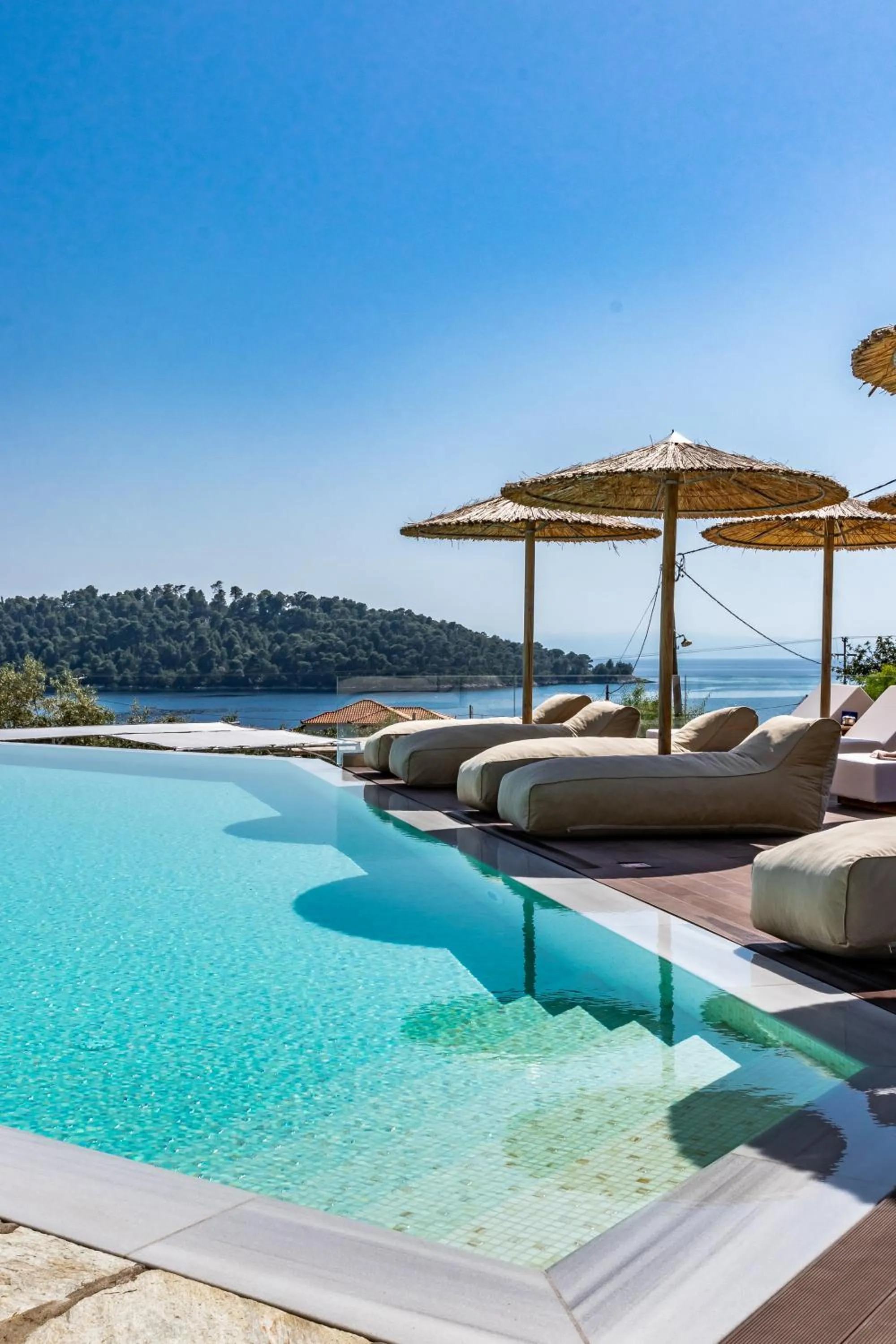 Swimming pool in Panormos Beach Hotel Skopelos