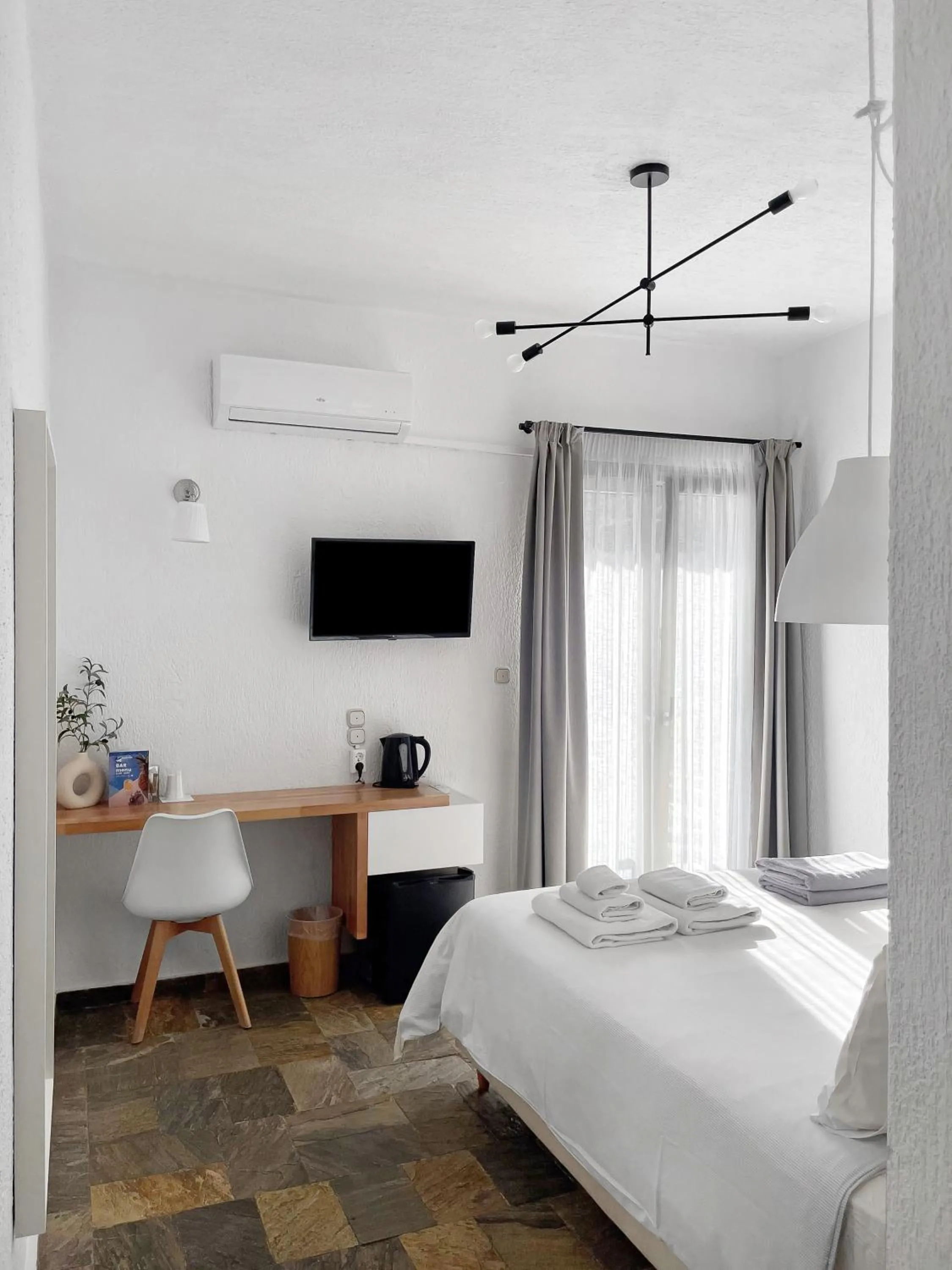 Bed in Panormos Beach Hotel Skopelos