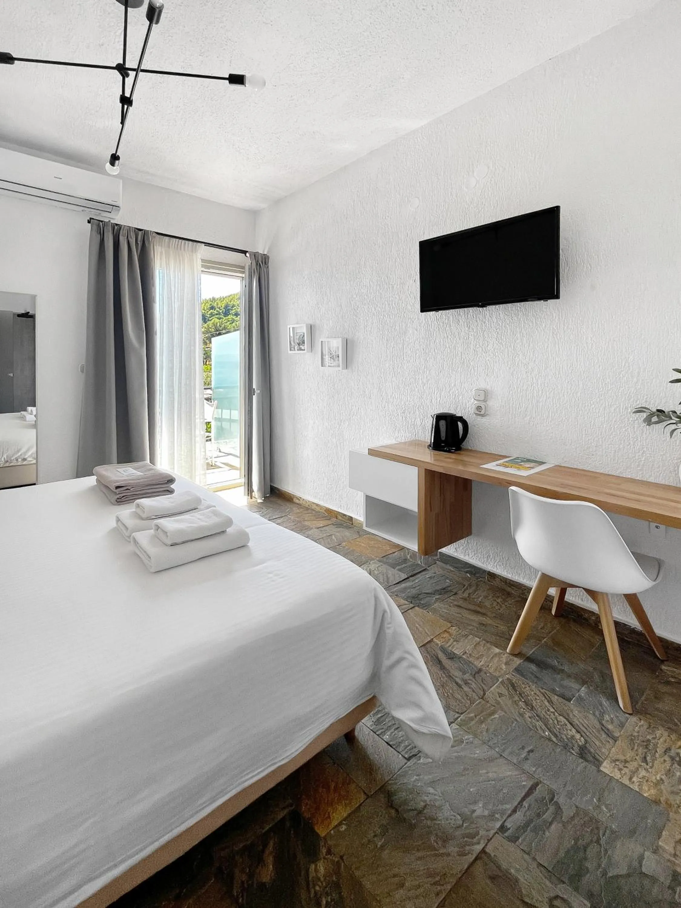 Bed in Panormos Beach Hotel Skopelos