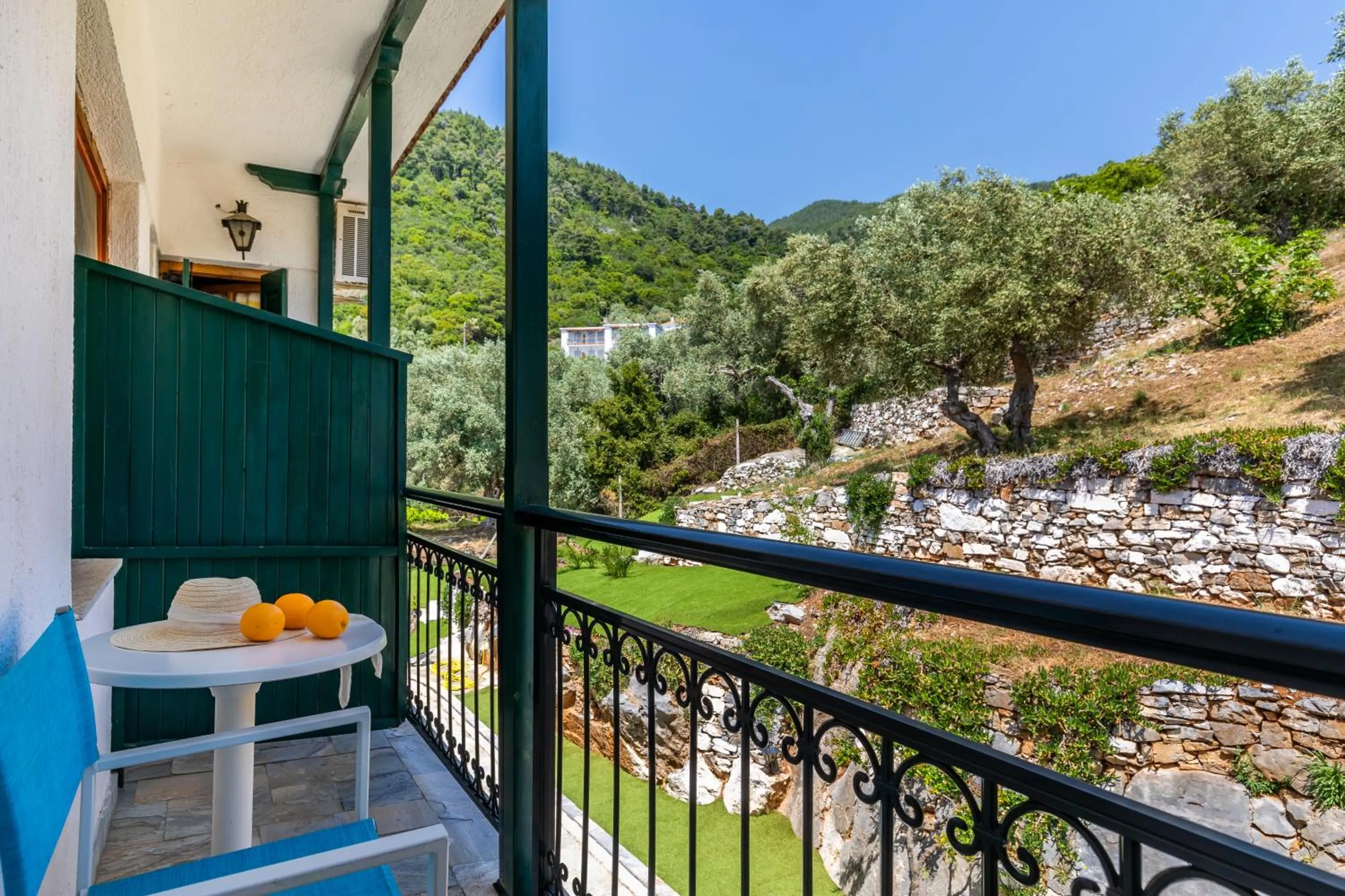 Balcony/Terrace in Panormos Beach Hotel Skopelos
