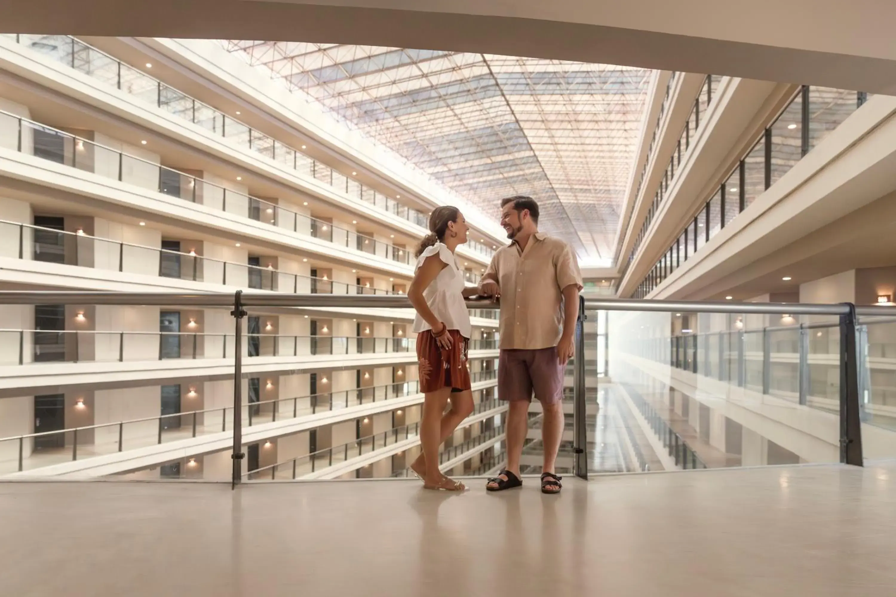 Inner courtyard view in Seadust Cancun Family Resort - All Inclusive Inner courtyard view in Seadust Cancun Family Resort - All Inclusive