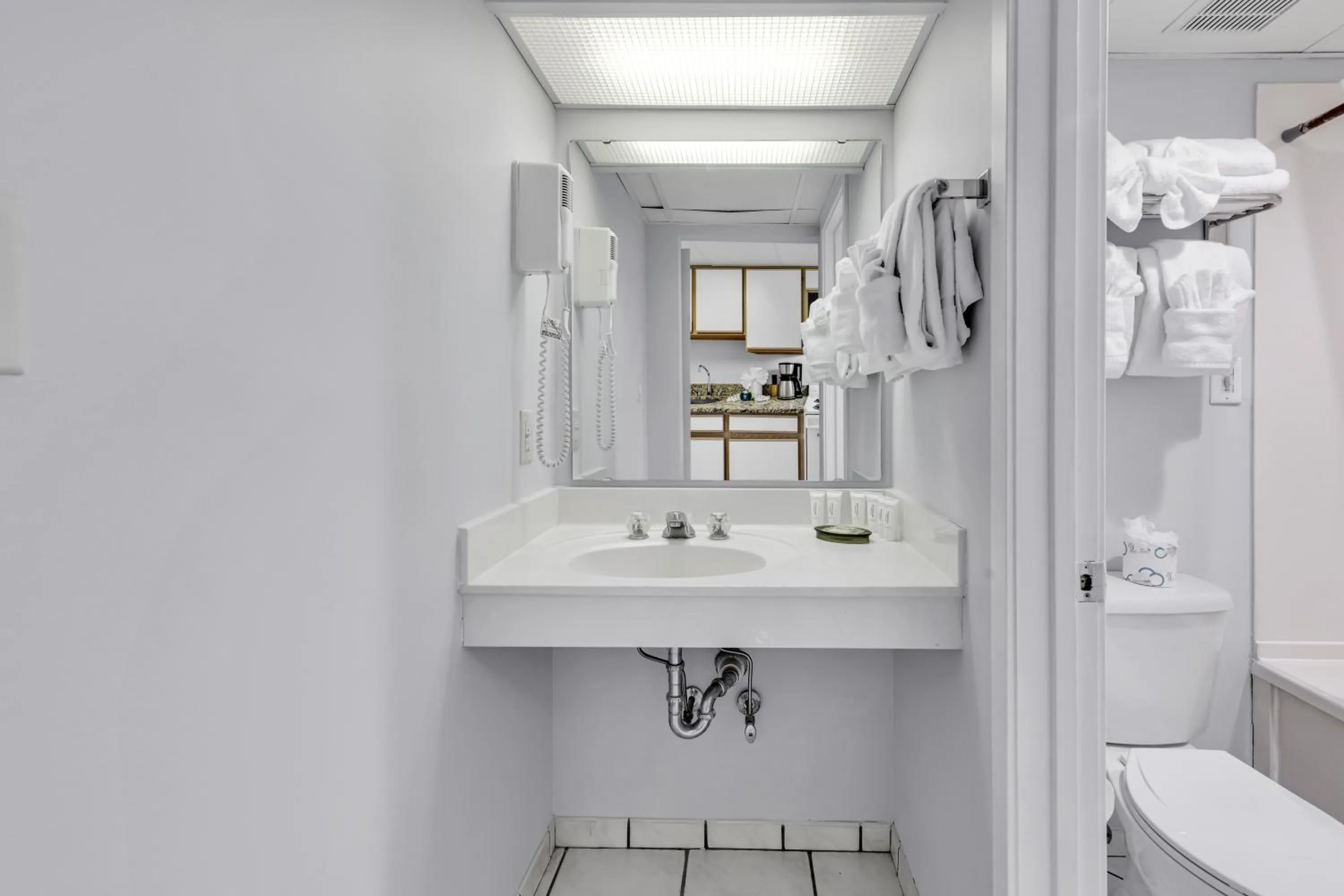 Bathroom in Boardwalk Beach Resort Condo w Oceanfront Balcony