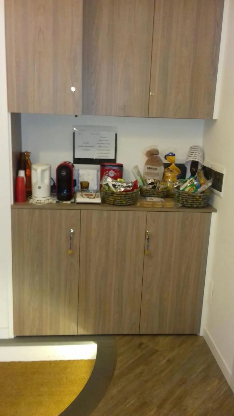 Food and drinks in B&B Via Fontana Milano