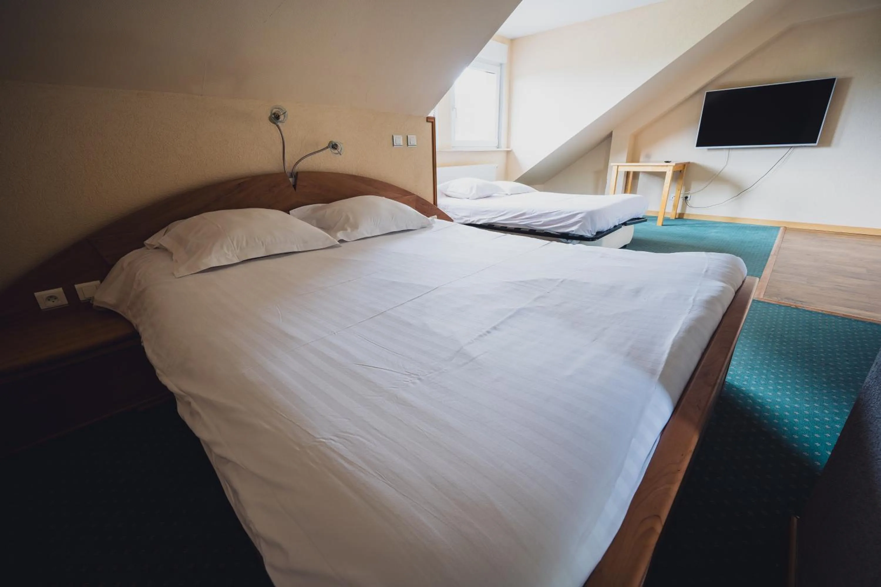 Bed in Hotel Du Donon