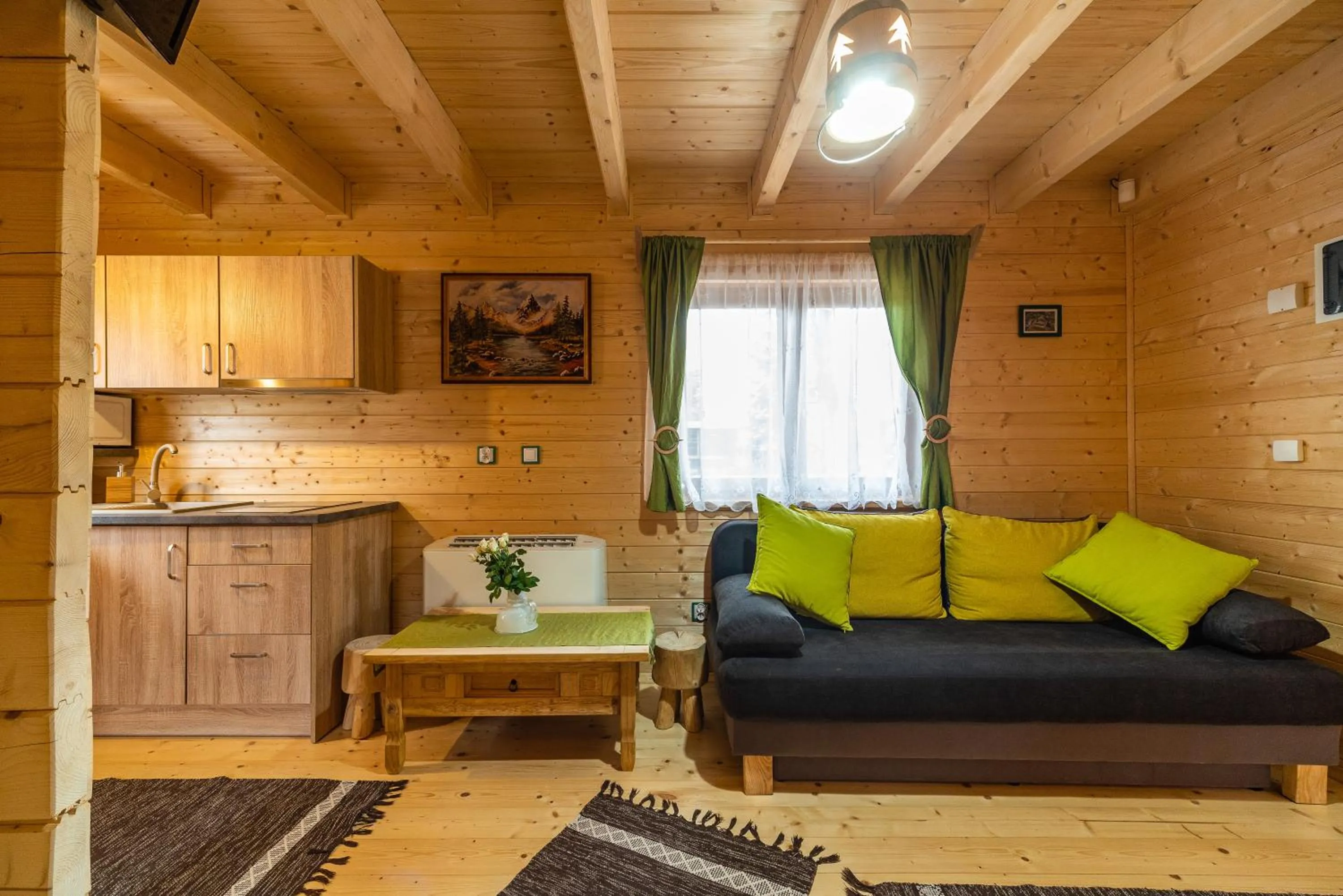 Living room in Eko domki MaMastra Szaflary