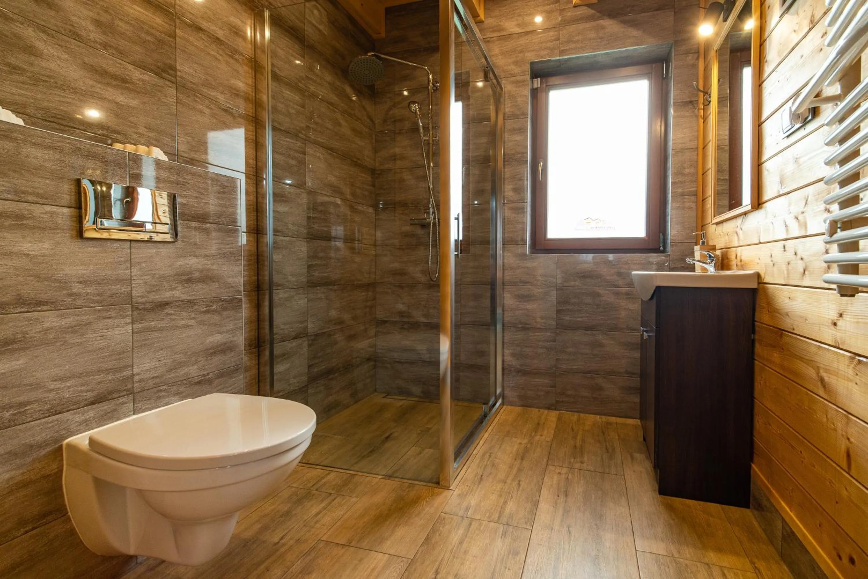 Bathroom in Eko domki MaMastra Szaflary