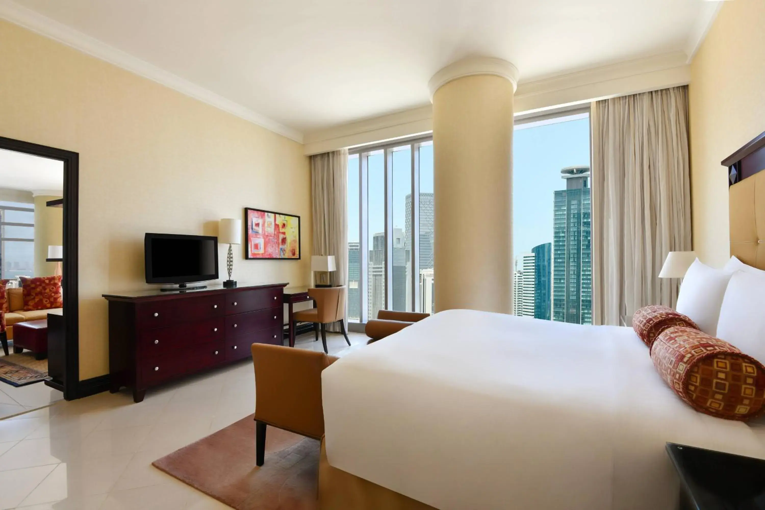 2 Bedroom Apartment, Partial gulf view, High floor in Marriott Marquis City Center Doha Hotel 2 Bedroom Apartment, Partial gulf view, High floor in Marriott Marquis City Center Doha Hotel